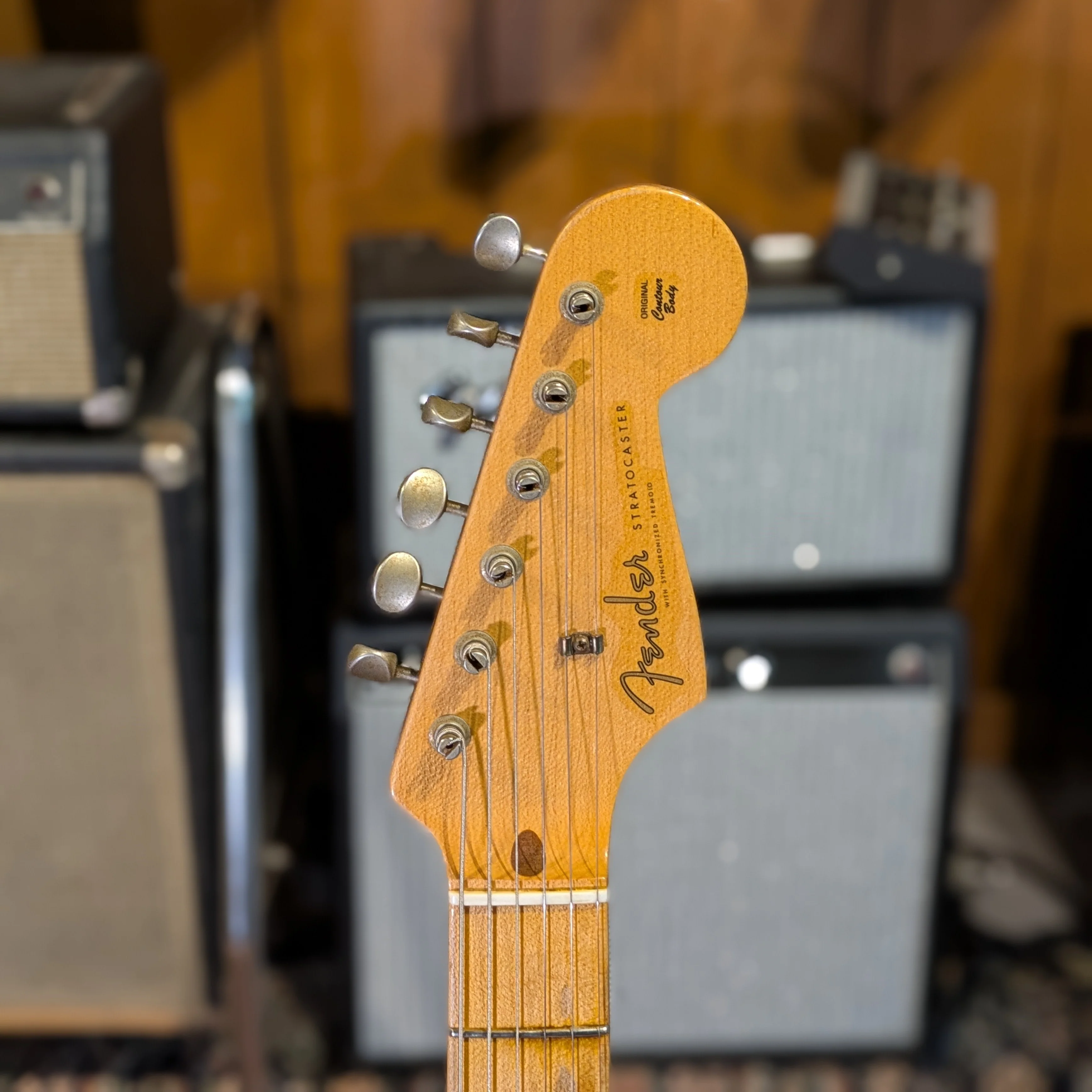 Fender Stratocaster 56 Custom Shop Relic Sunburst / Swamp Ash - Image 5