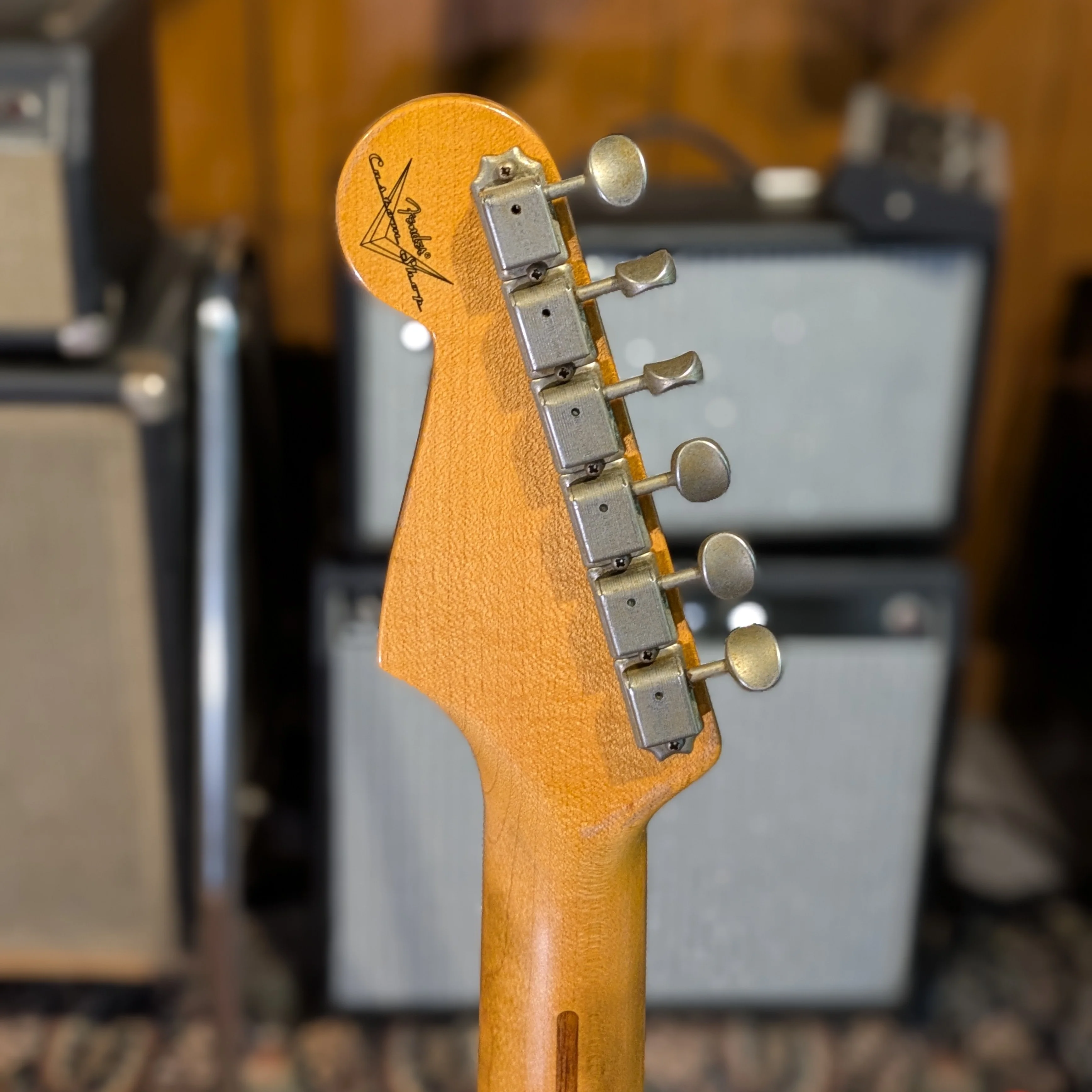 Fender Stratocaster 56 Custom Shop Relic Sunburst / Swamp Ash - Image 6