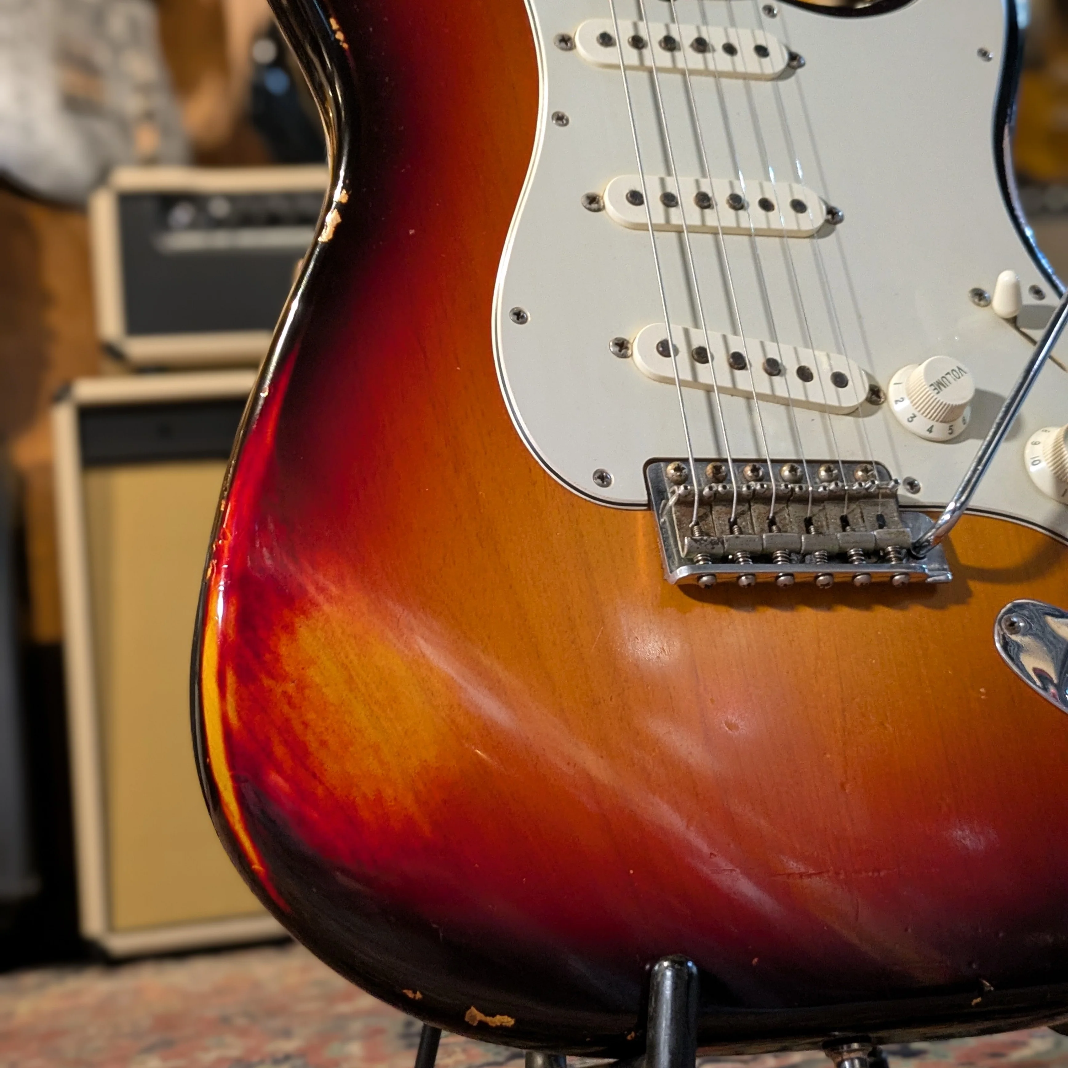 Fender Stratocaster John Cruz / Cunetto Custom Shop - 1998 - Sunburst relic - Image 3