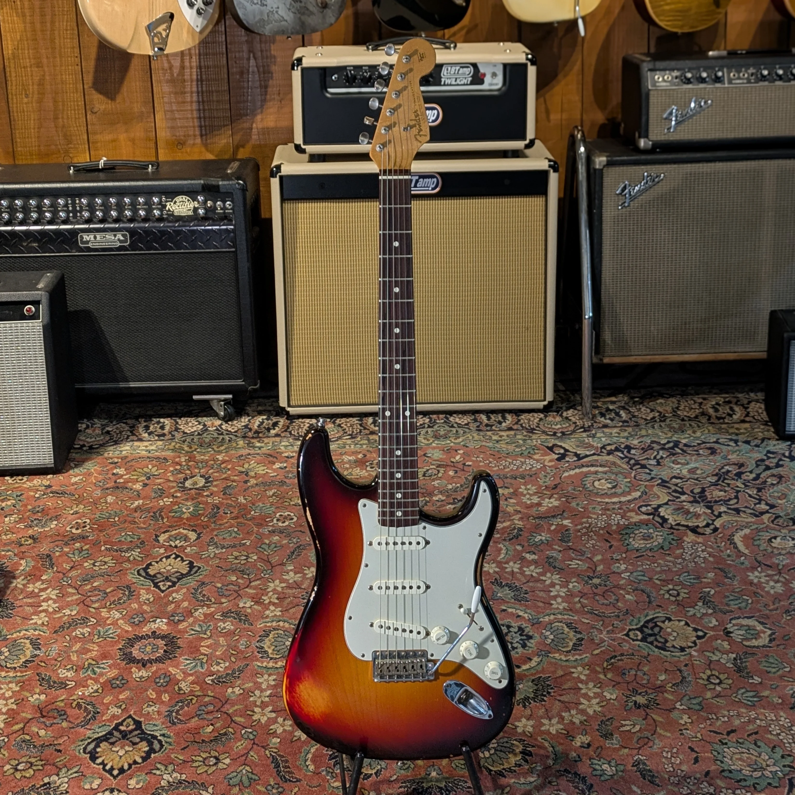 Fender Stratocaster John Cruz / Cunetto Custom Shop - 1998 - Sunburst relic - Image 4