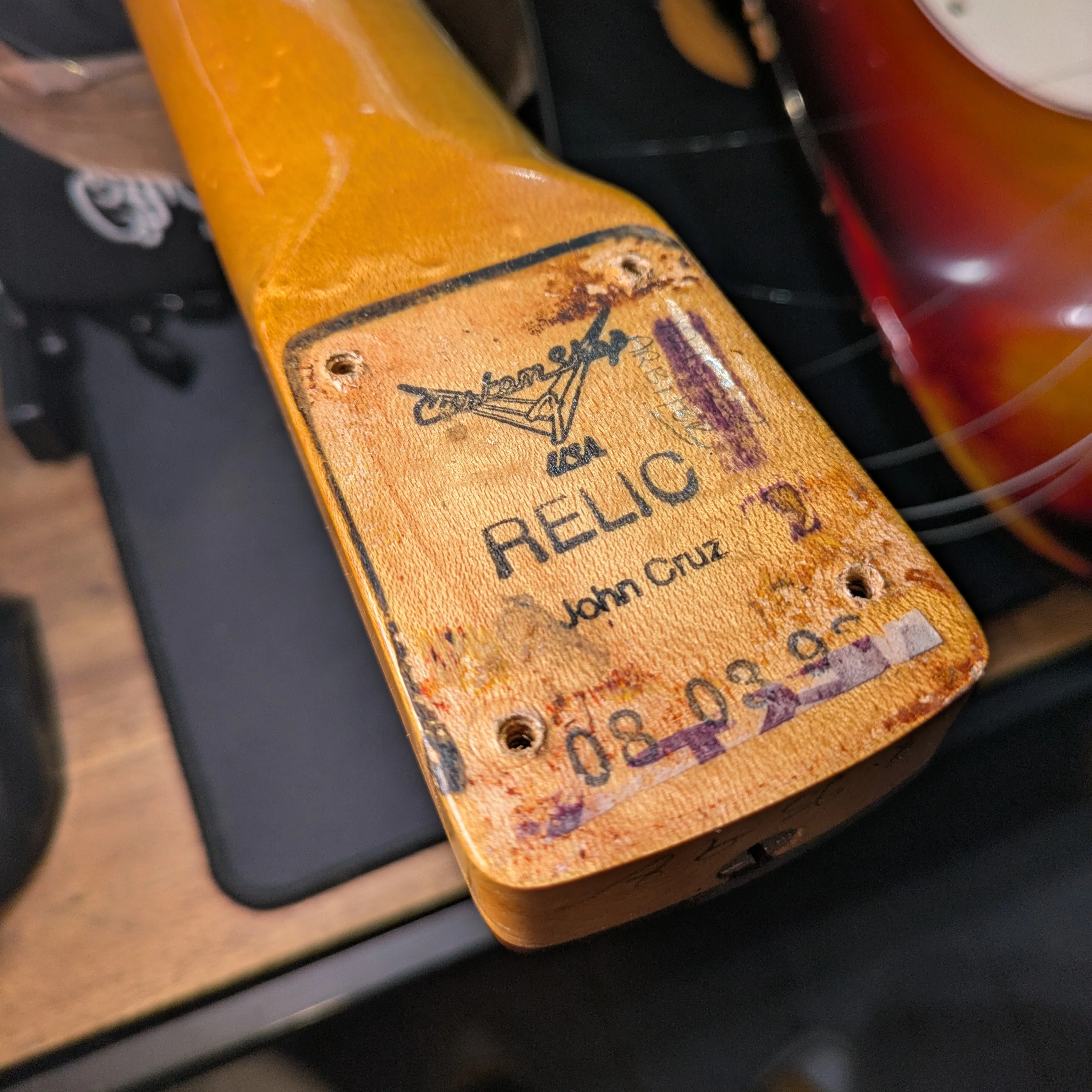 Fender Stratocaster John Cruz / Cunetto Custom Shop - 1998 - Sunburst relic - Image 8
