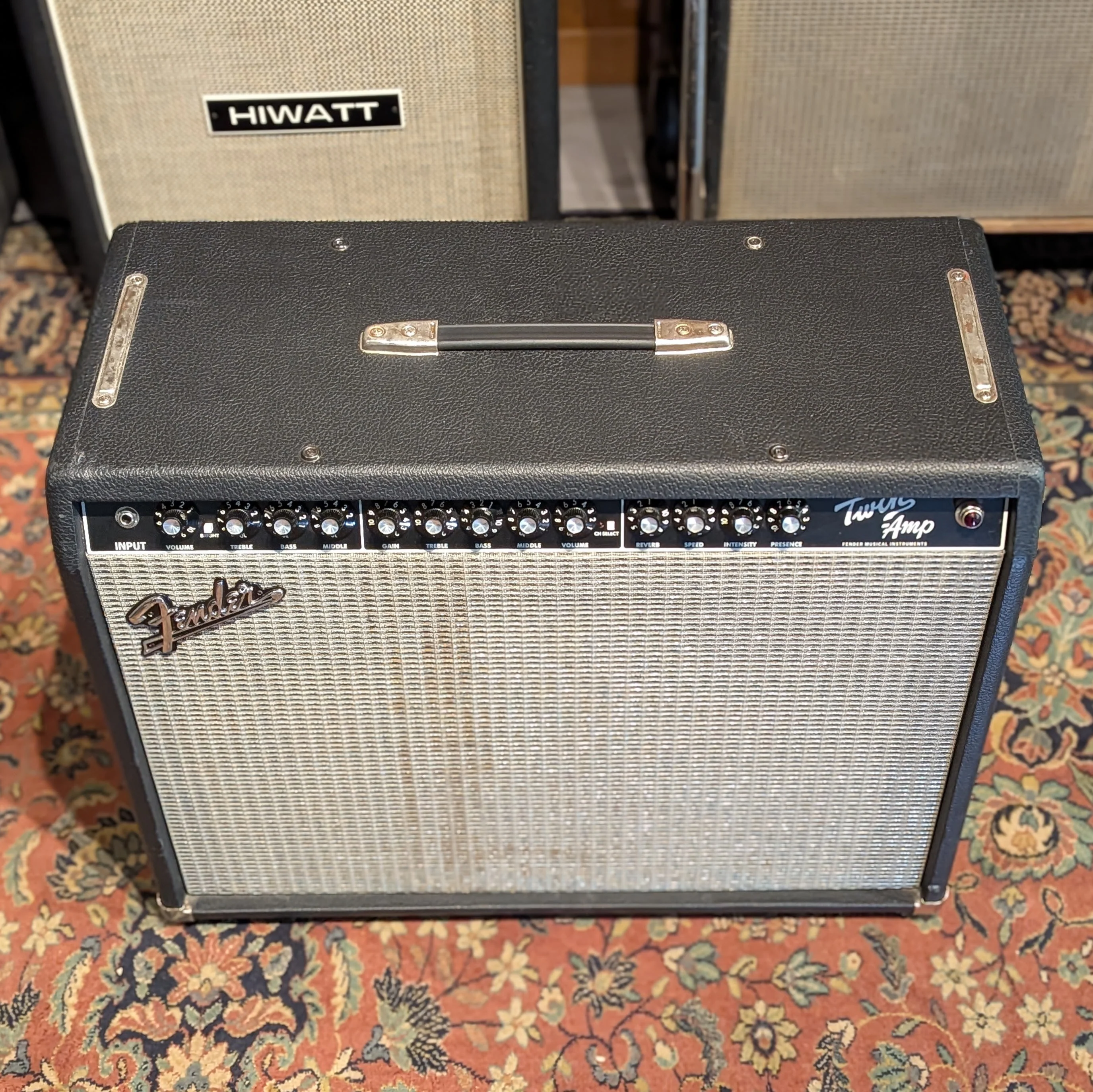 Fender Twin-Amp 2-Channel 100-Watt 2x12" Guitar Combo - Black - Image 2