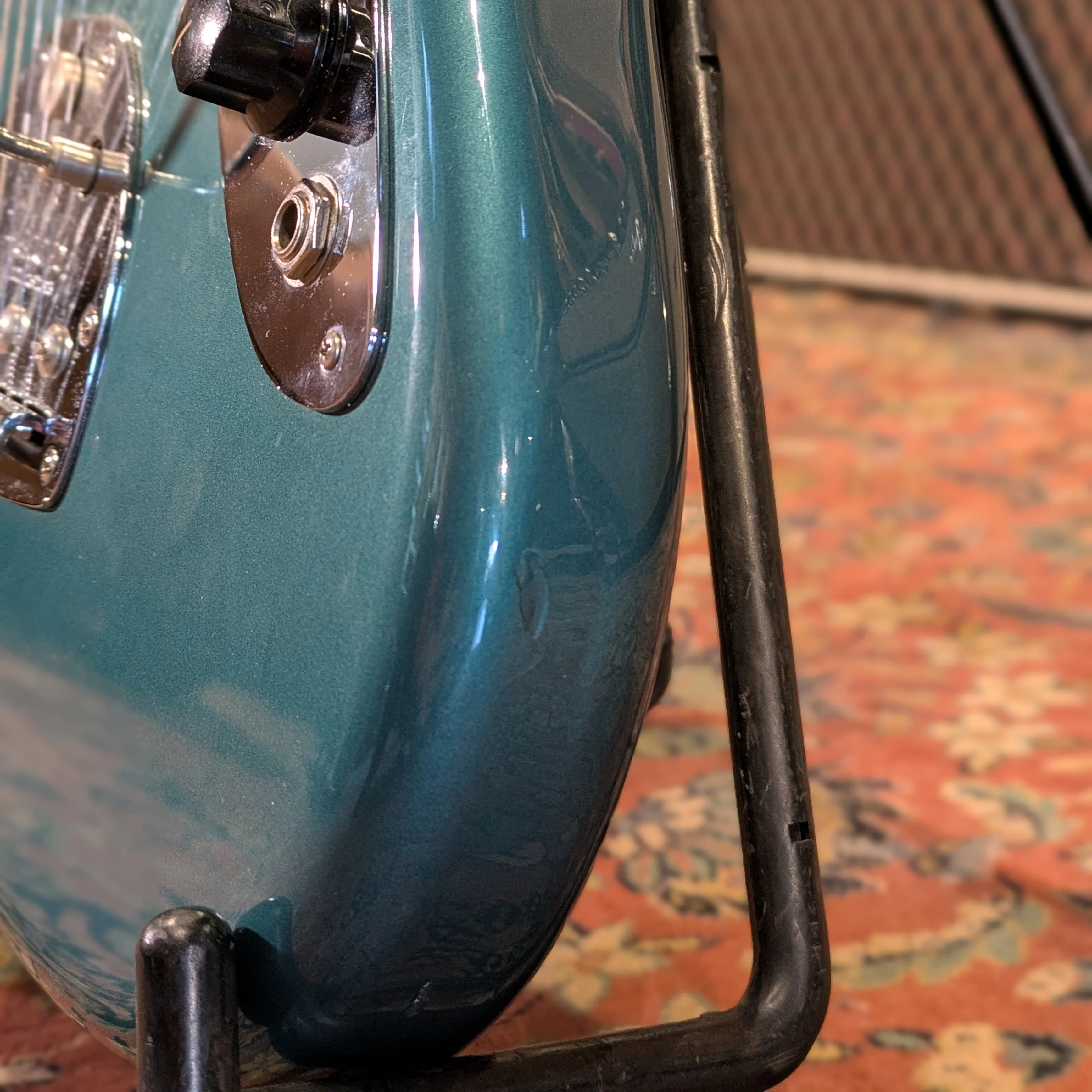 Fender Vintera '60s Jaguar with Fender AM Tremolo and Mustang Bridge 2019 - Ocean Turquoise - Image 8