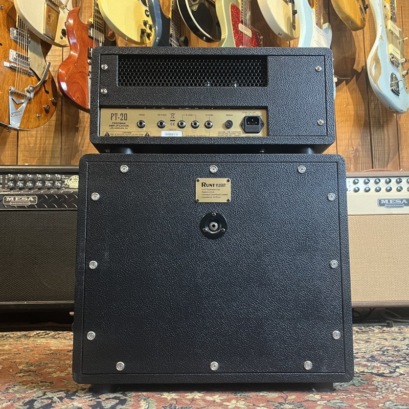 Friedman PT-20 "Pink Taco" 20-Watt Guitar Amp Head V1.5 (Gain Structure Switch) + Friedman Runt EXT - Image 2