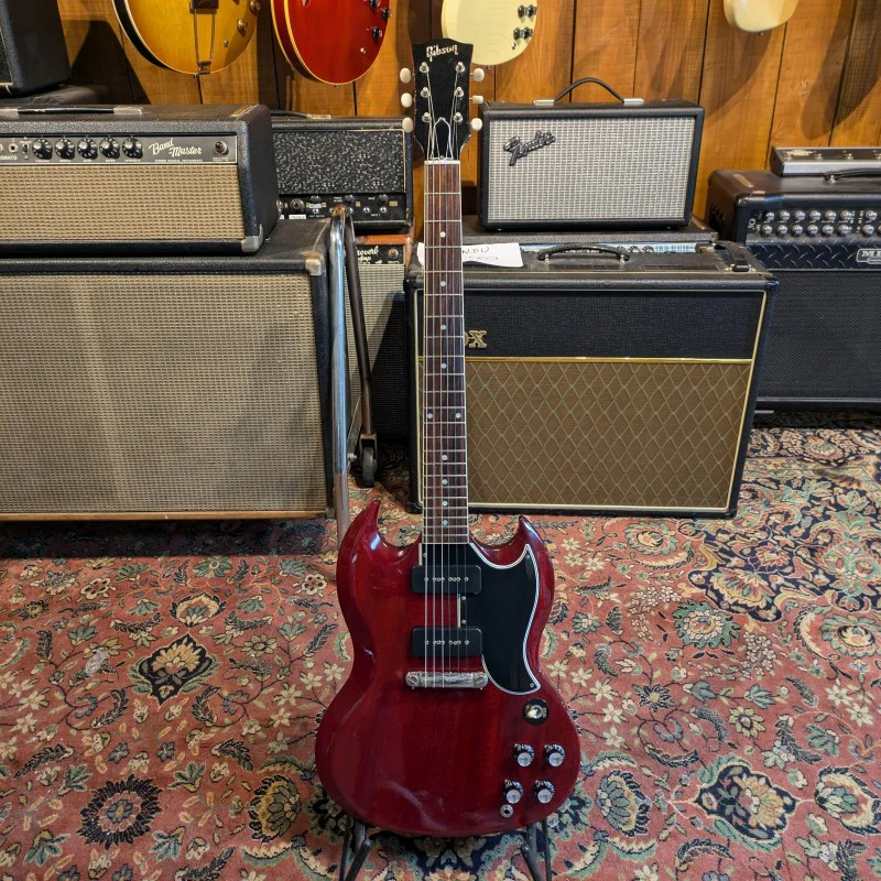 Gibson 1963 SG CUSTOM P90 2000 - CHERRY RED - Image 3