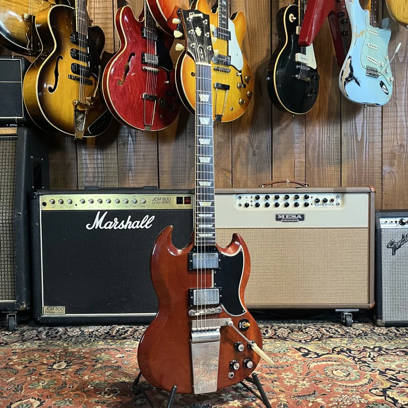 Gibson Custom Shop '61 Les Paul SG Standard Reissue with Vibrola VOS Faded Cherry (2007) USA - Image 2