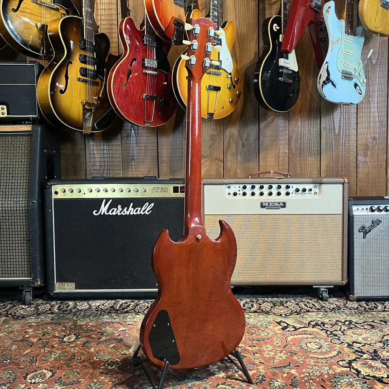 Gibson Custom Shop '61 Les Paul SG Standard Reissue with Vibrola VOS Faded Cherry (2007) USA - Image 4