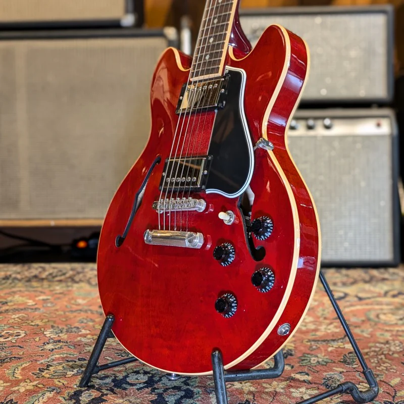 Gibson ES-339 with Dot Inlays 2012 - Antique Red Cherry - Image 2