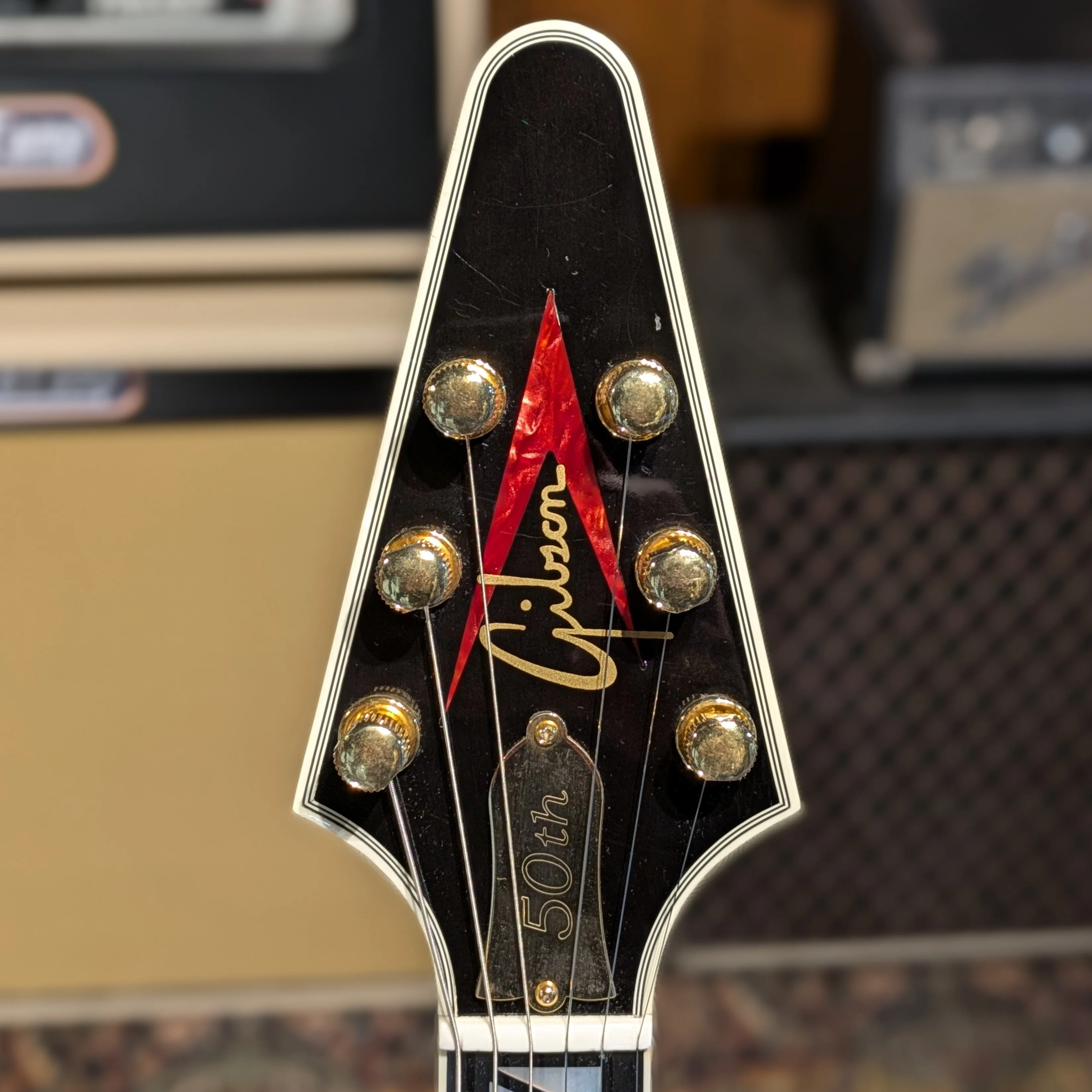 Gibson Flying V - Guitar of the Month - 50th Anniversary 2008 - Brimstone Burst - Image 5