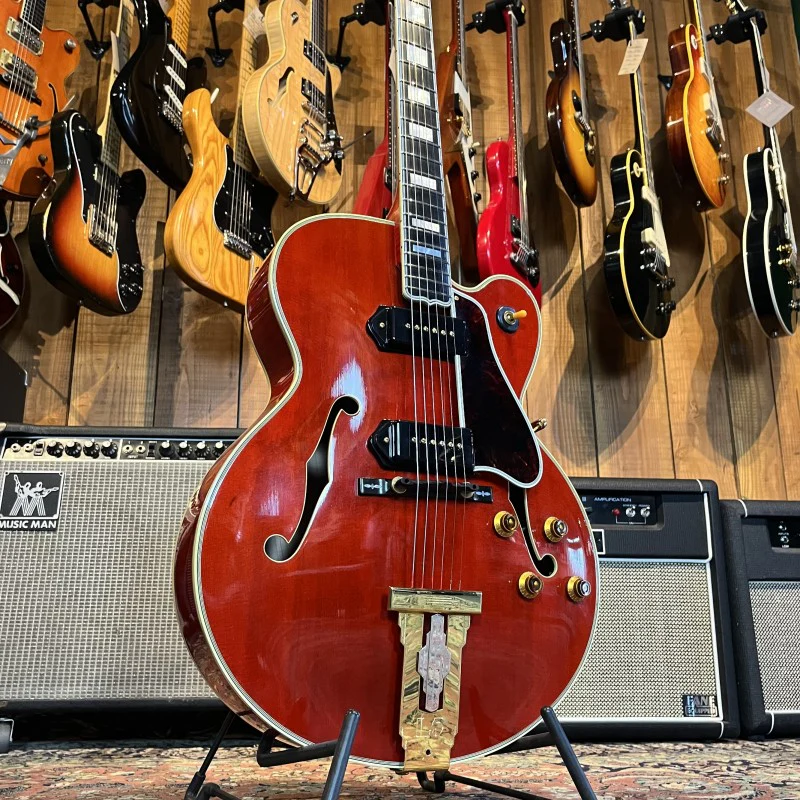 Gibson L-5 CES P90 Cherry Red (1995) USA - Image 4