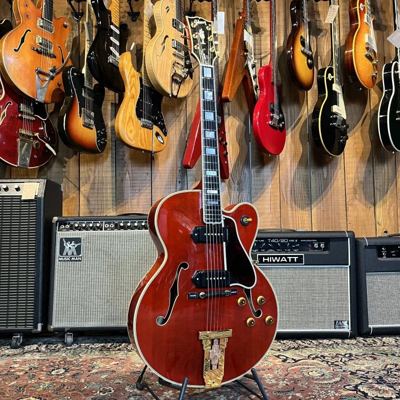 Gibson L-5 CES P90 Cherry Red (1995) USA - Image 5