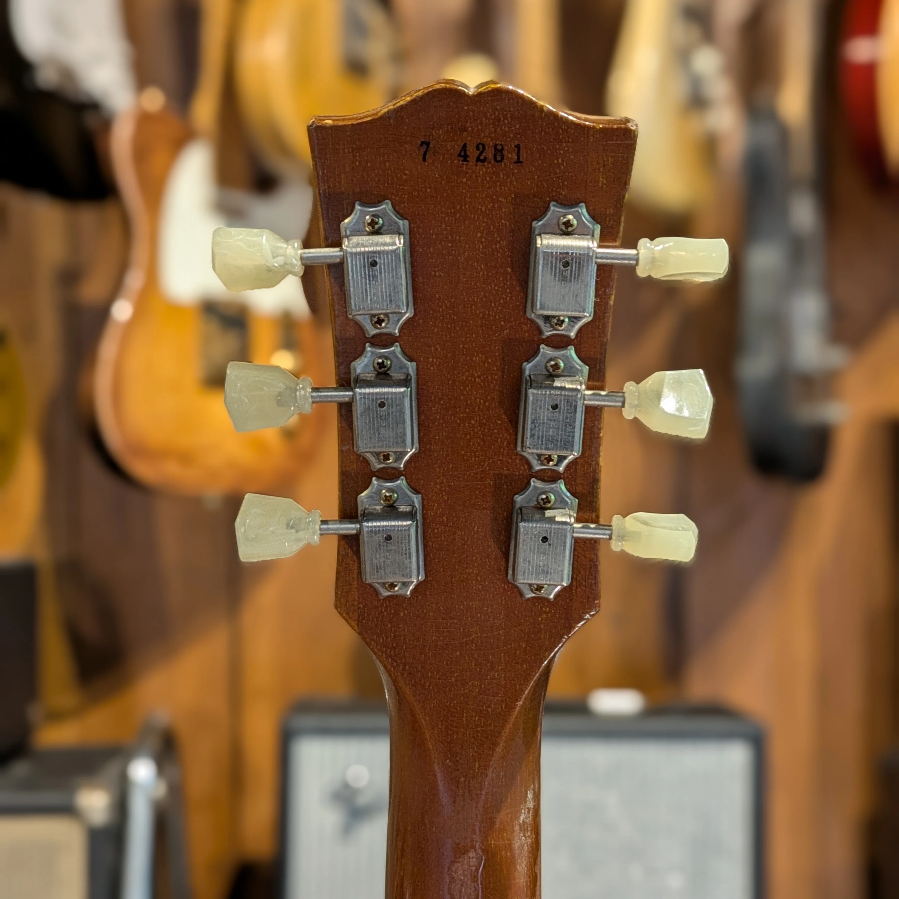 Gibson Les Paul 57 Custom Shop Bigsby - Goldtop (VENDUE) - Image 6