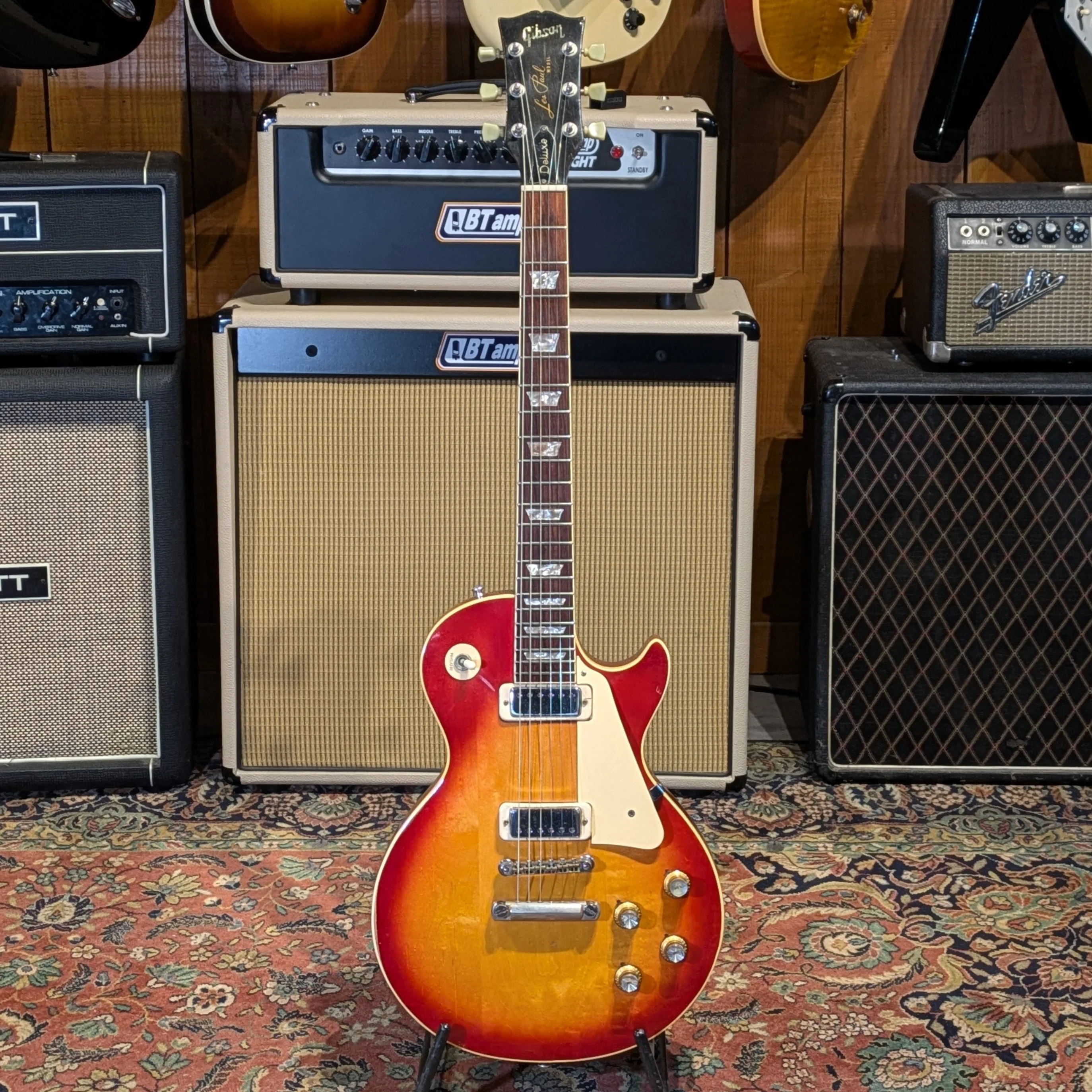 Gibson Les Paul Deluxe 1974 - Cherry Sunburst - Image 3