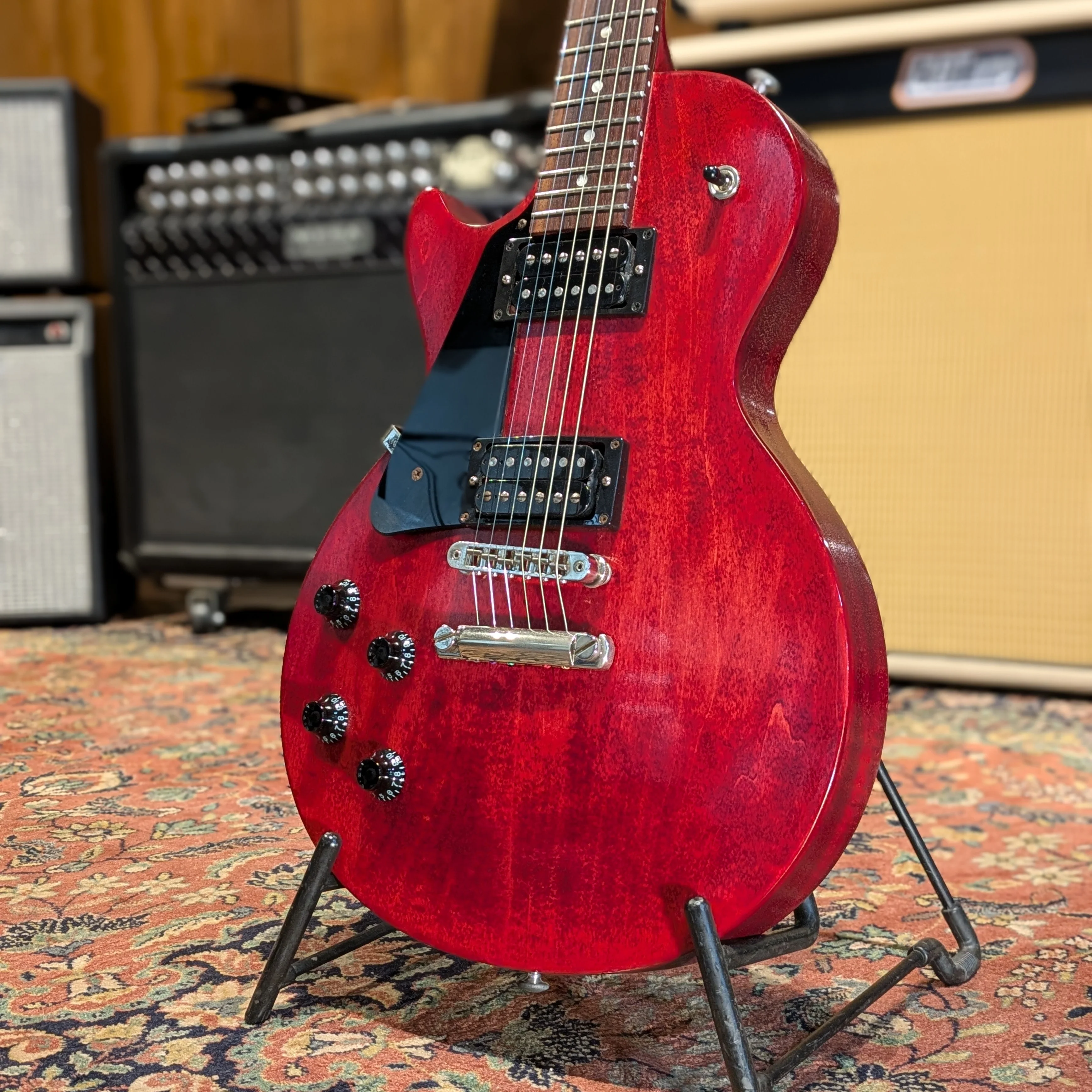 Gibson Les Paul Faded T 2017 - Left Handed - Worn Cherry - Image 4