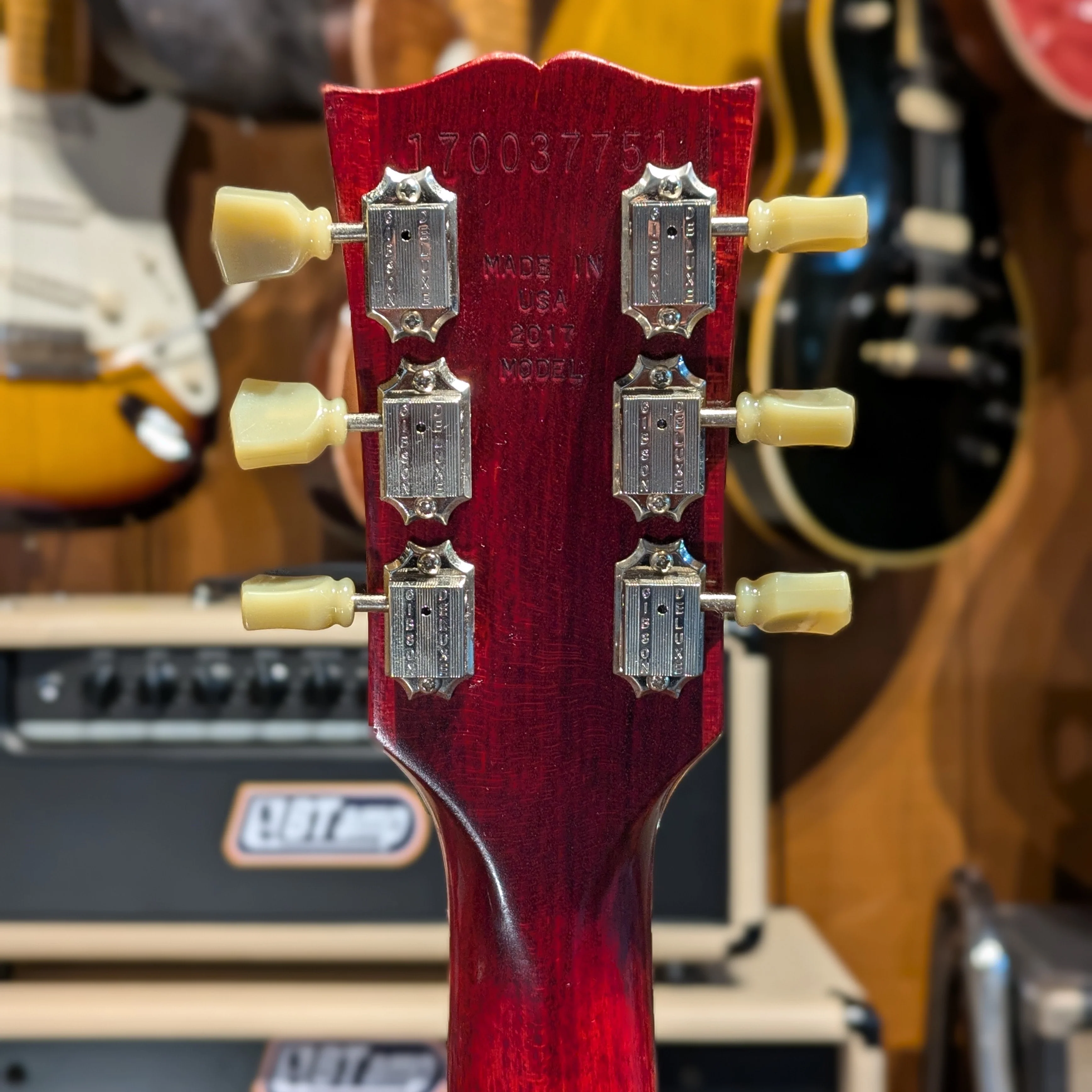 Gibson Les Paul Faded T 2017 - Left Handed - Worn Cherry - Image 6