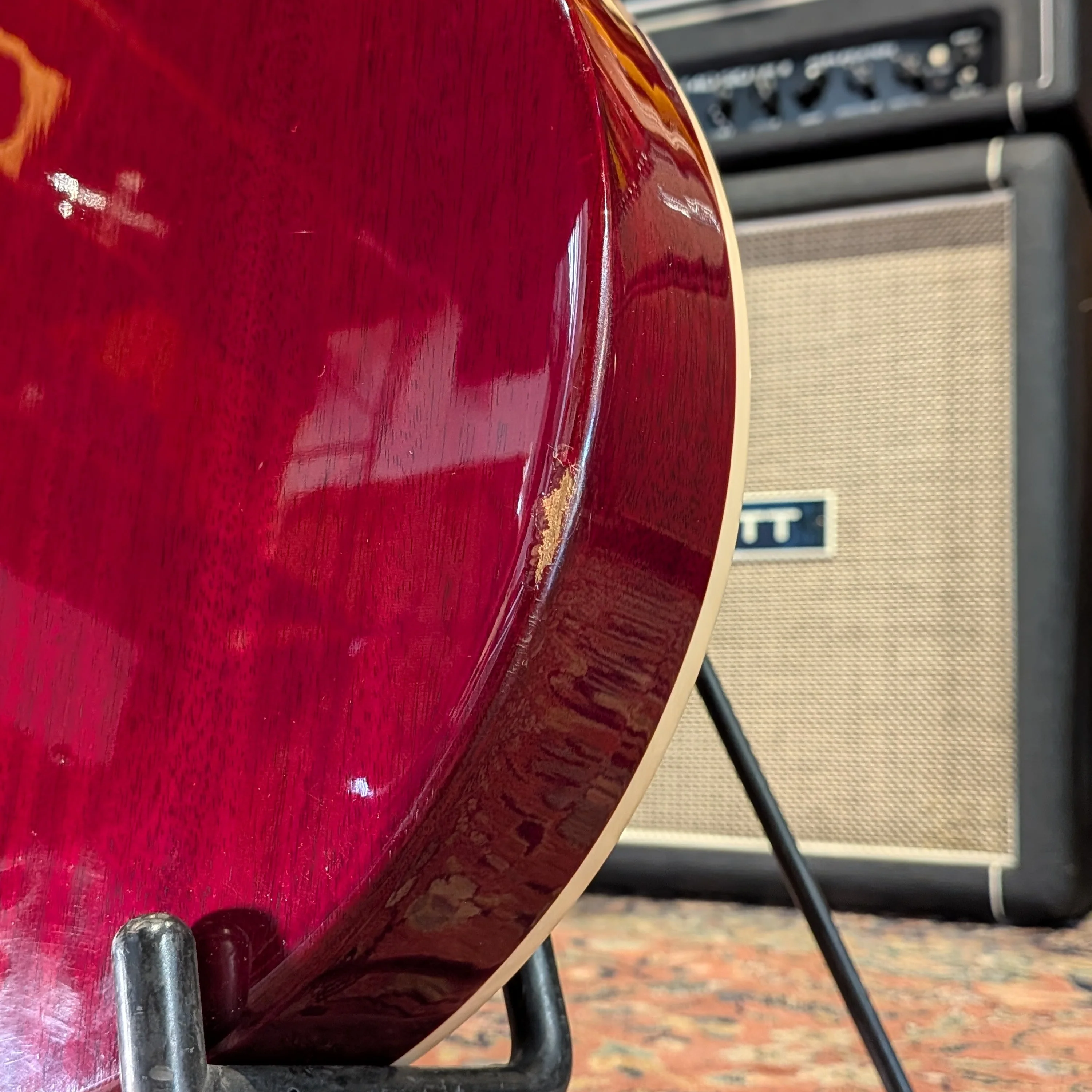 Gibson Les Paul Traditional T 2016 - Wine Red - Upgraded (Custombucker, Obsidian Wire Kit) - Image 8