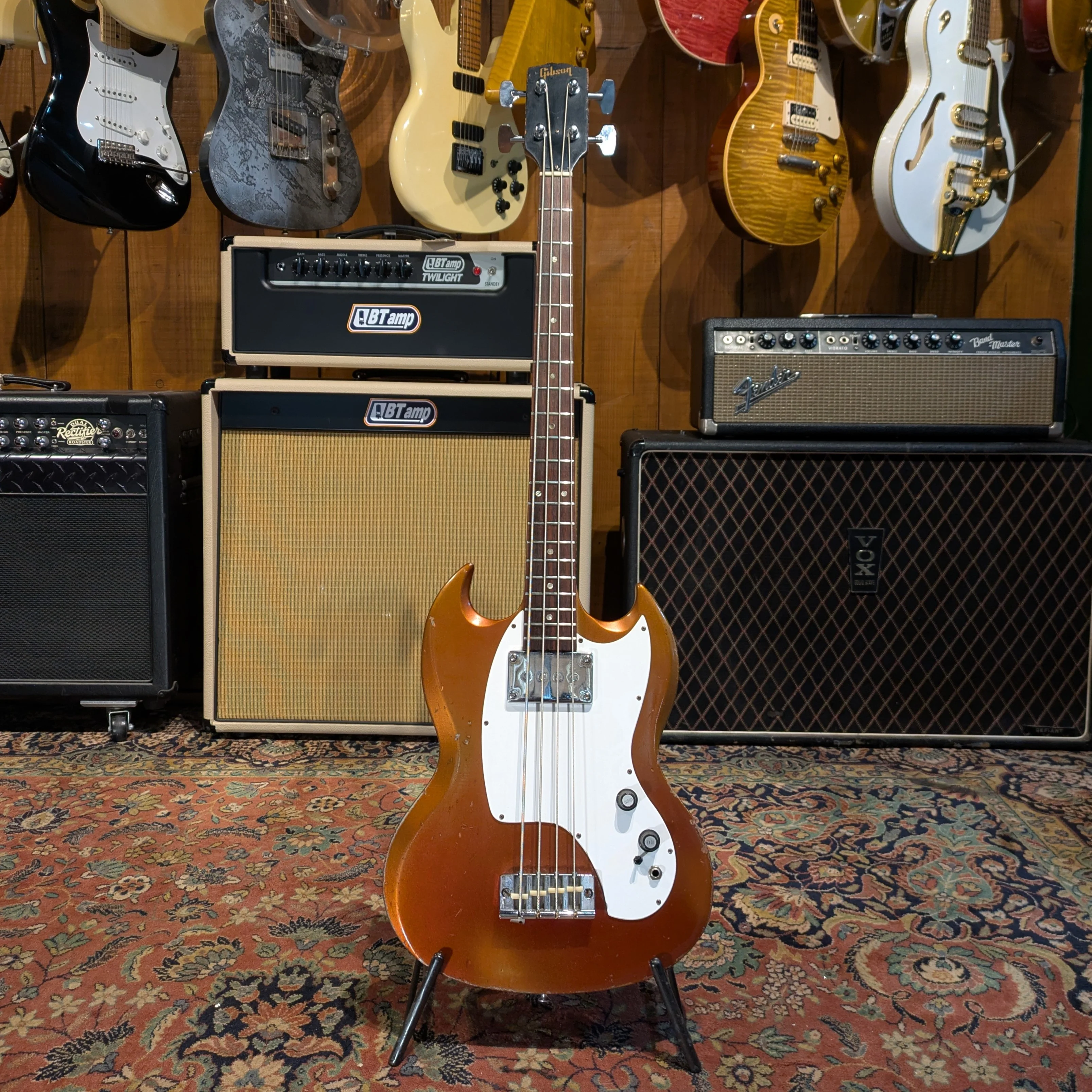 Gibson Melody Maker Bass 1968 Sparkling Burgundy - Image 10