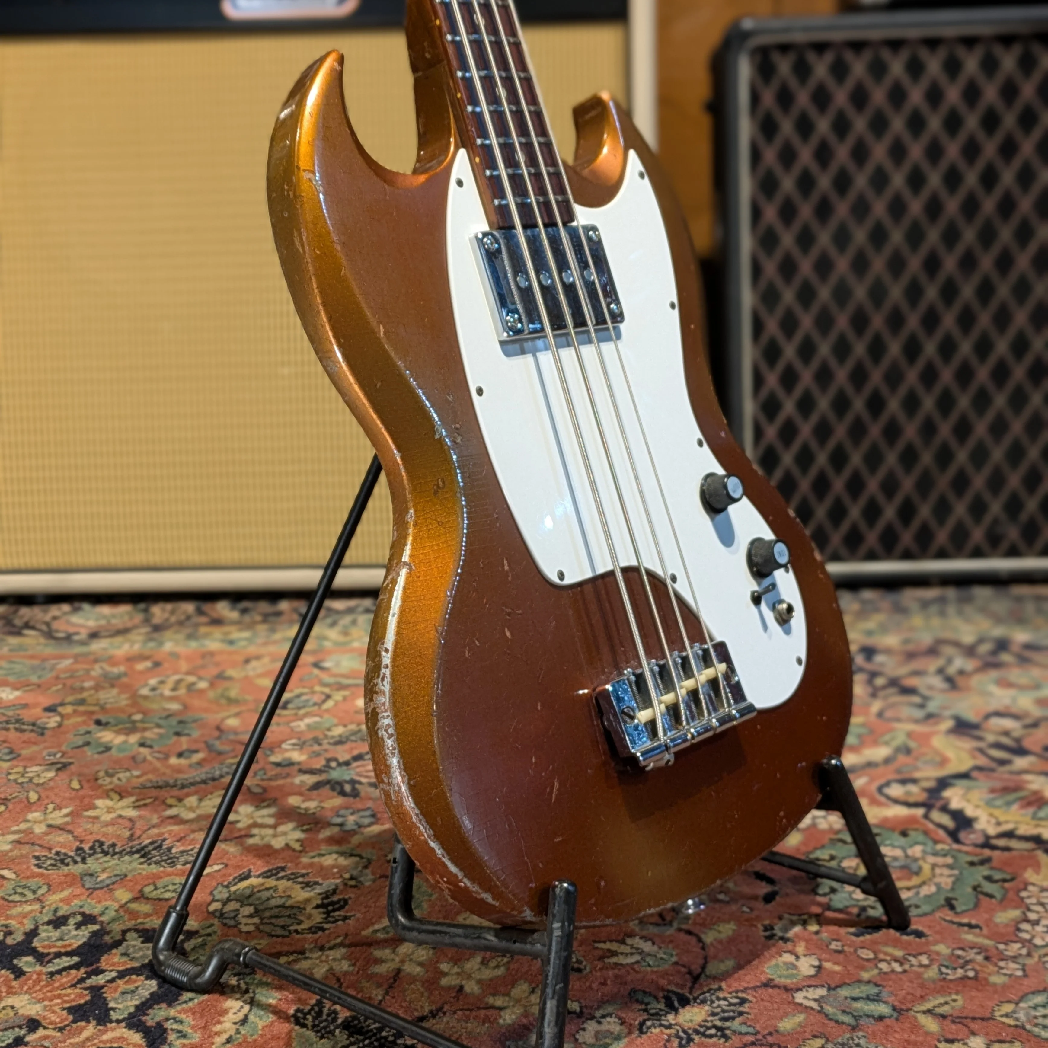 Gibson Melody Maker Bass 1968 Sparkling Burgundy - Image 3