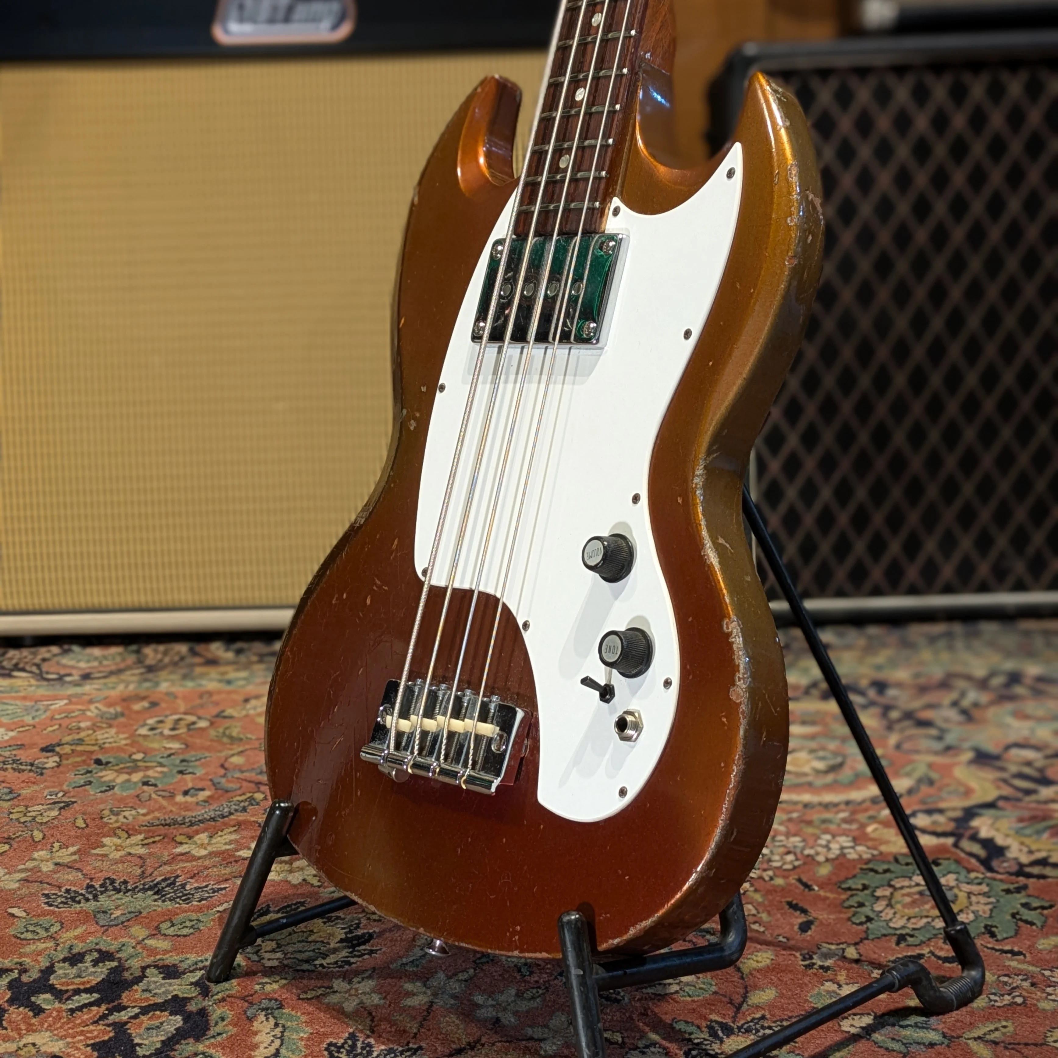 Gibson Melody Maker Bass 1968 Sparkling Burgundy - Image 4