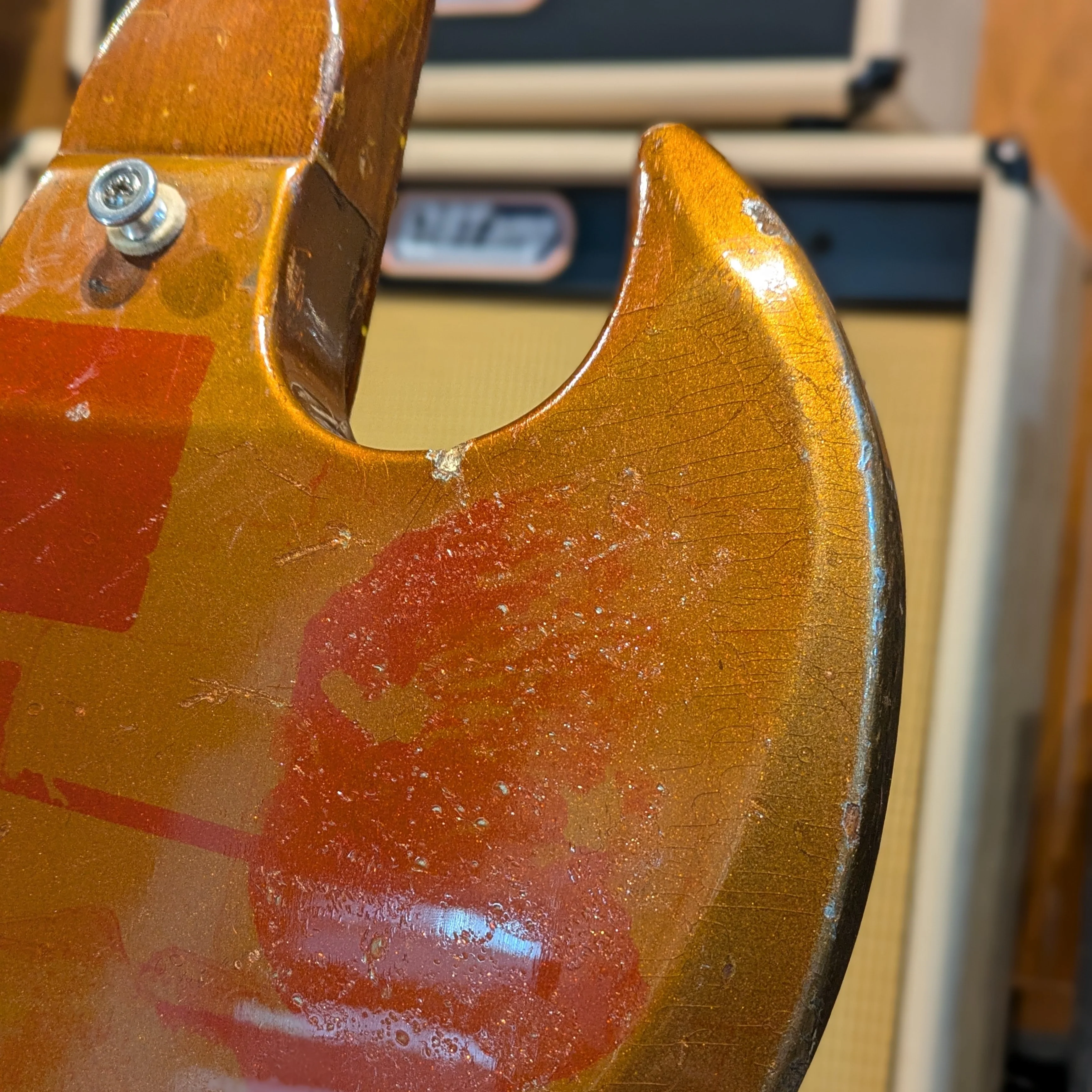 Gibson Melody Maker Bass 1968 Sparkling Burgundy - Image 7