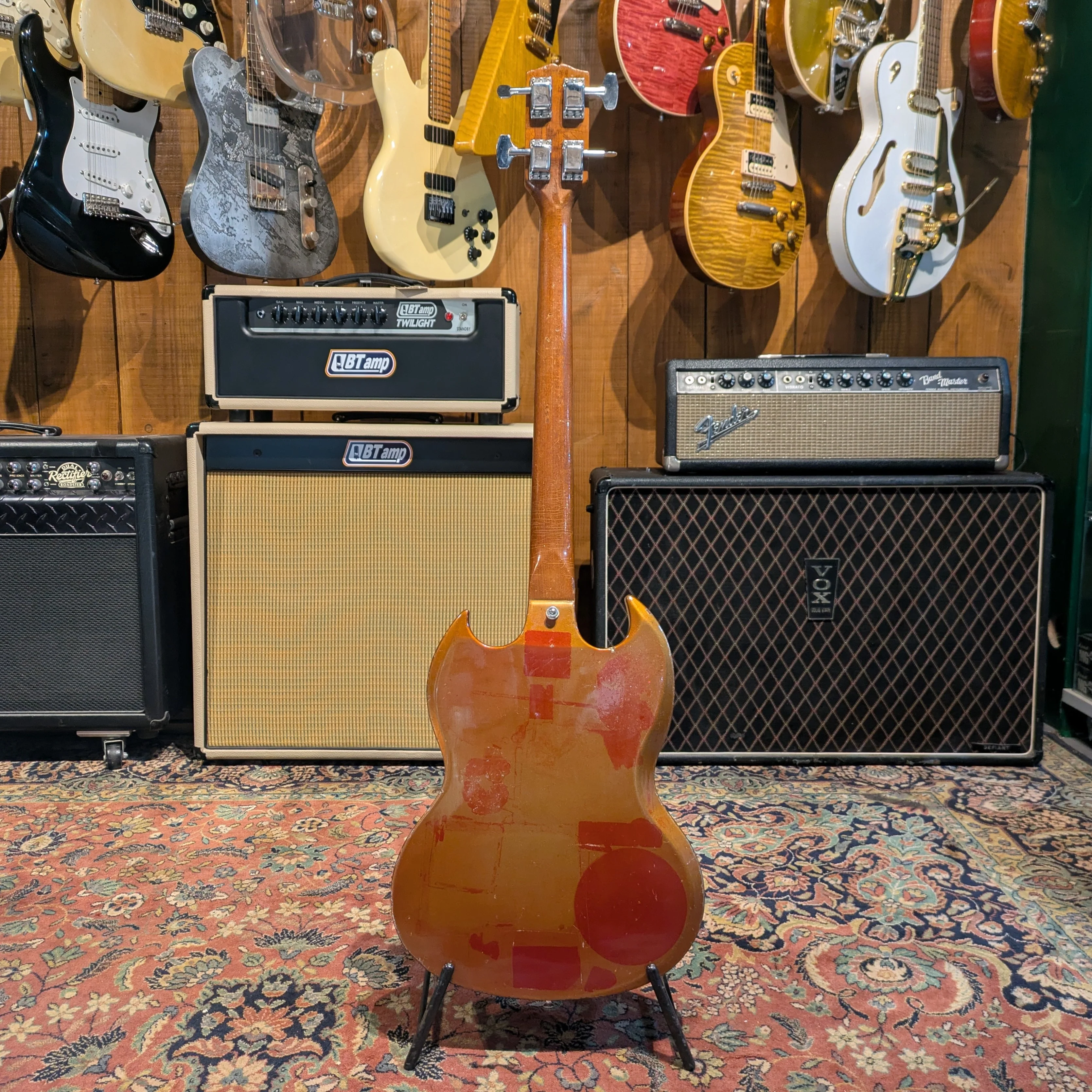 Gibson Melody Maker Bass 1968 Sparkling Burgundy - Image 8
