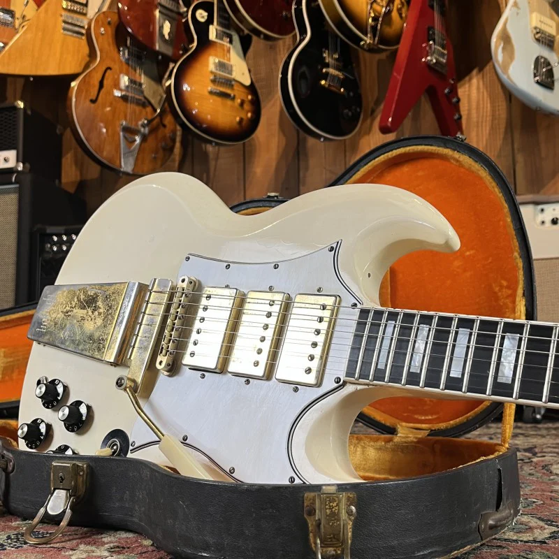 Gibson SG Custom with Maestro Vibrola 1968 - White - Image 10