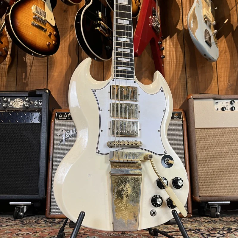 Gibson SG Custom with Maestro Vibrola 1968 - White - Image 4
