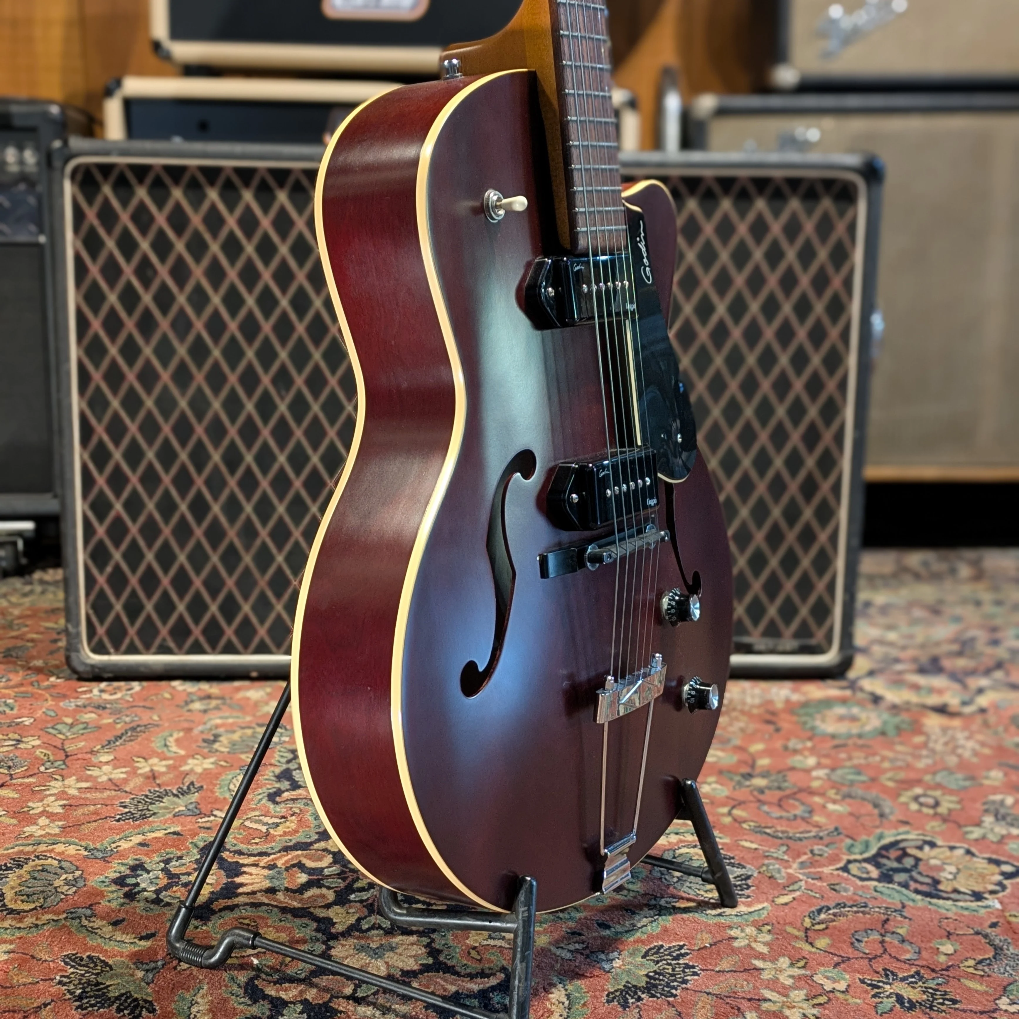 Godin 5th Avenue CW Kingpin II 2010s - Burgundy - Image 4