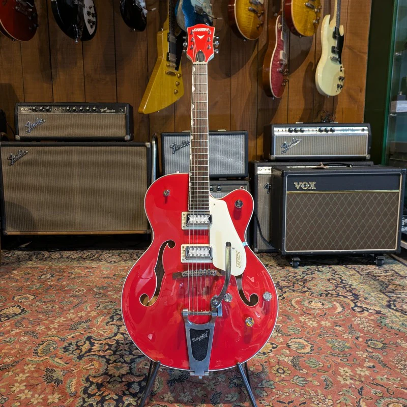 Gretsch G5410T Electromatic Tri-Five - Two Tone Fiesta Red/Vintage White - Image 3