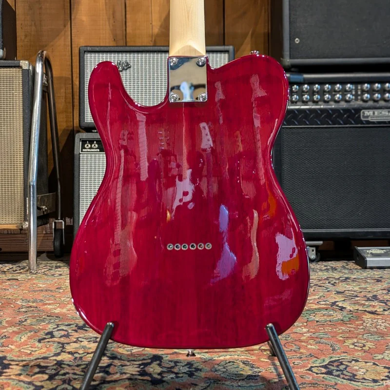 Harley Benton TE-90QM Trans Red - Image 2