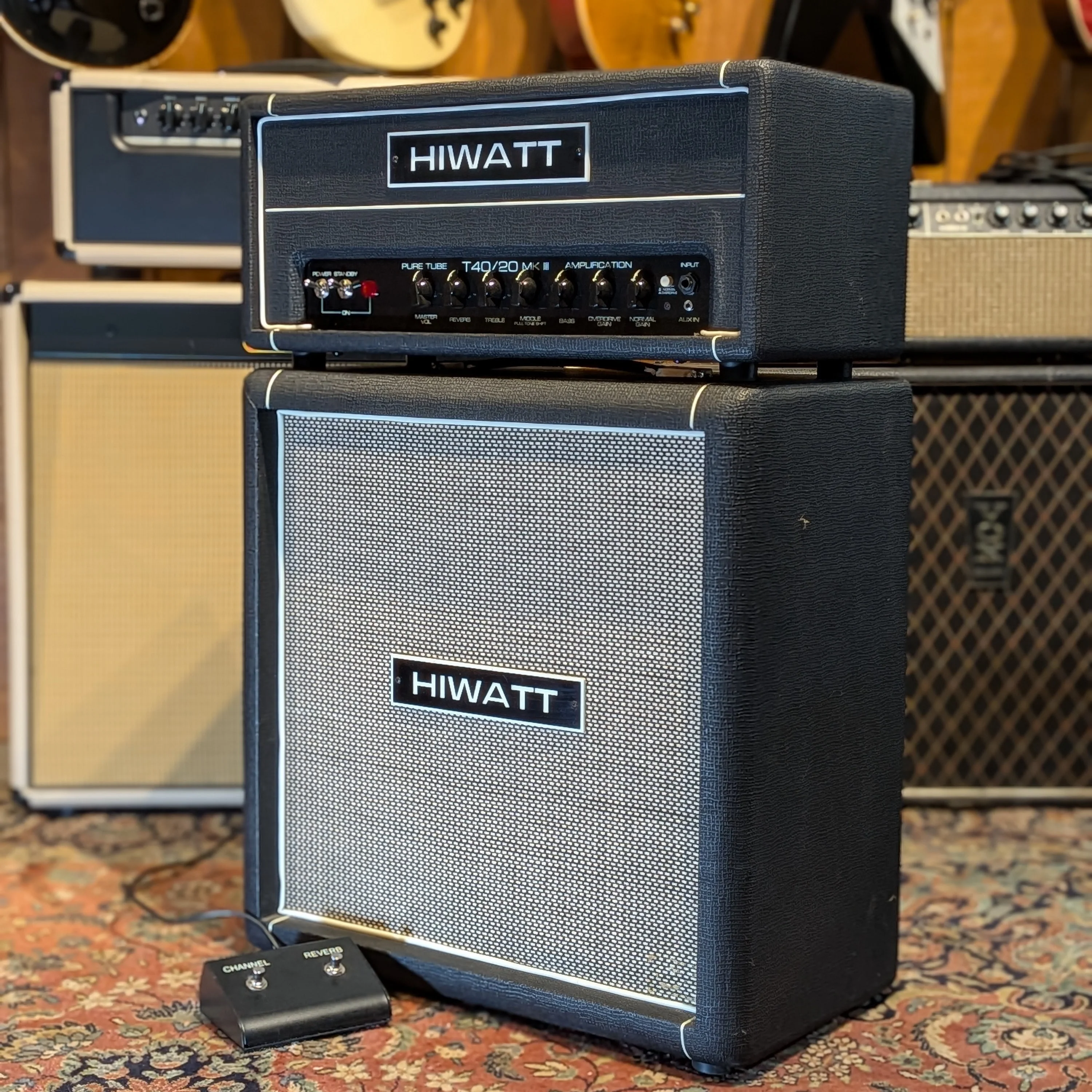 Hiwatt T40/20 MKIII Guitar Amp Head + Hiwatt HG112 Cabinet (Fane) - Image 3