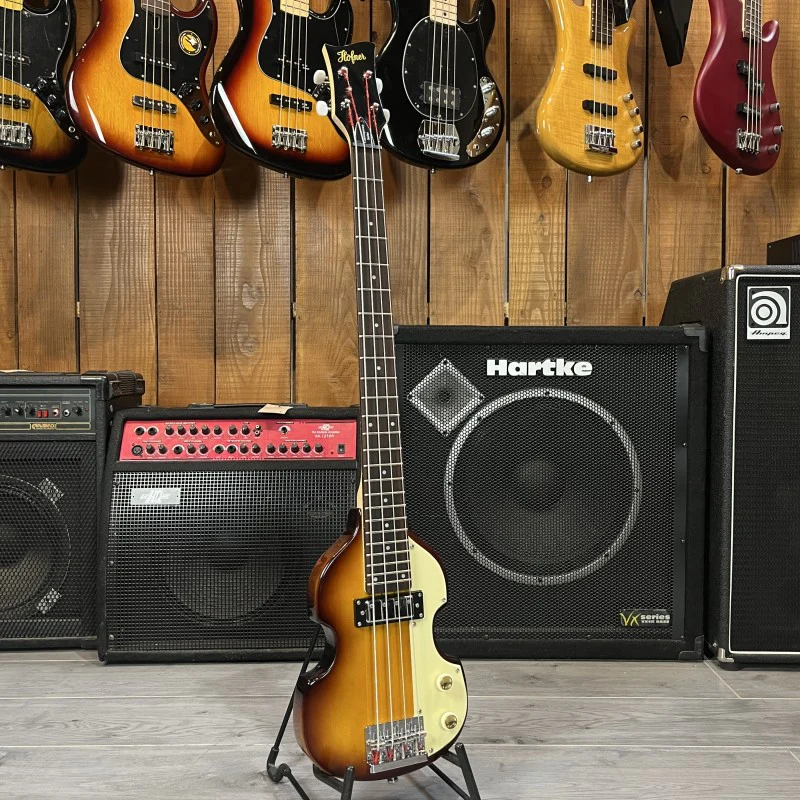 Hofner Contemporary Series Shorty Violin Bass Sunburst - Image 2