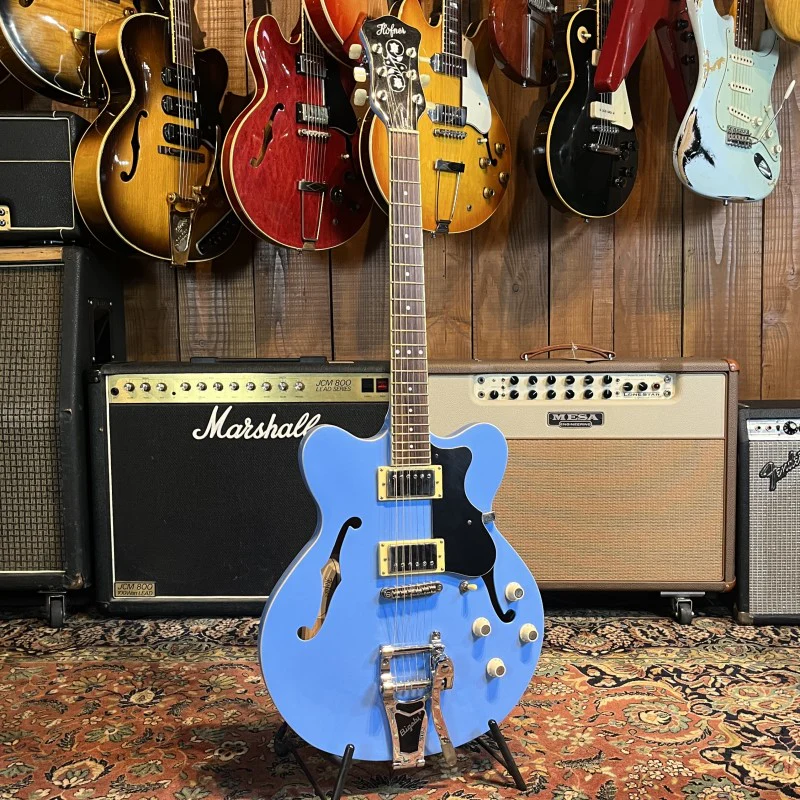 Hofner Limited Edition Contemporary Series Verythin 2014 - Power Blue - Image 3
