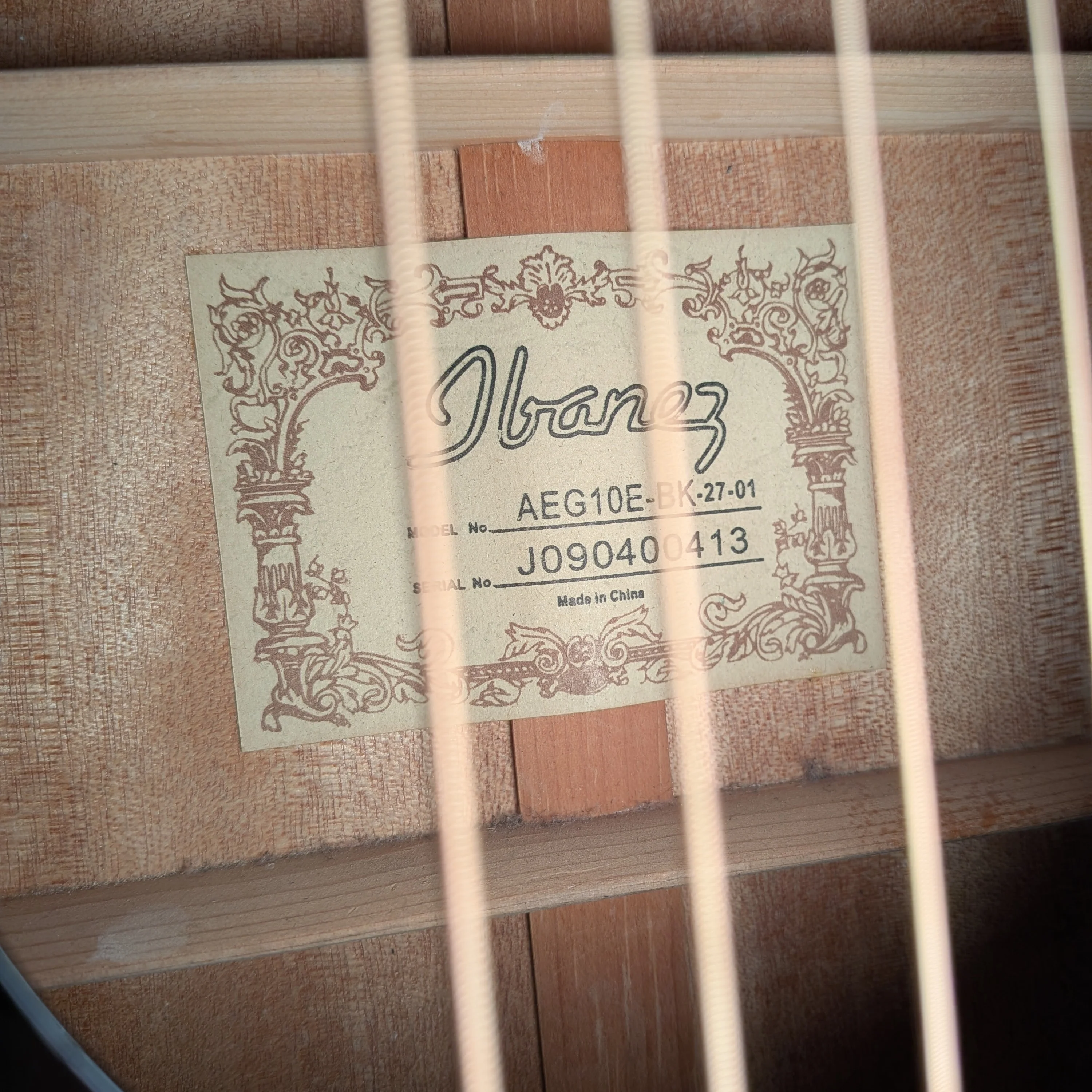 Ibanez AEG10E-BK-27-01 - Black - Image 7