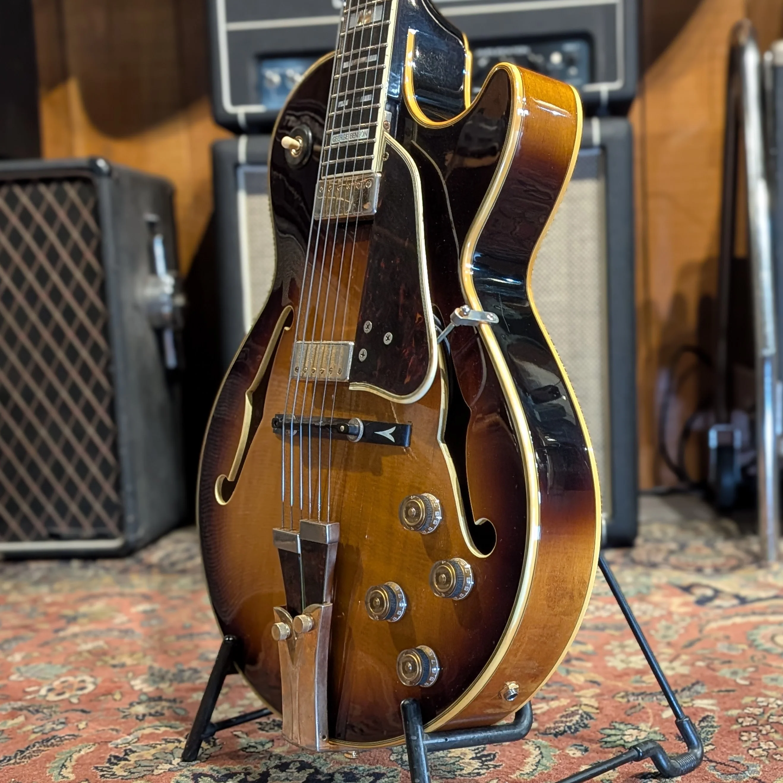 Ibanez GB10-BS George Benson Signature 1980 - Brown Sunburst - Image 4