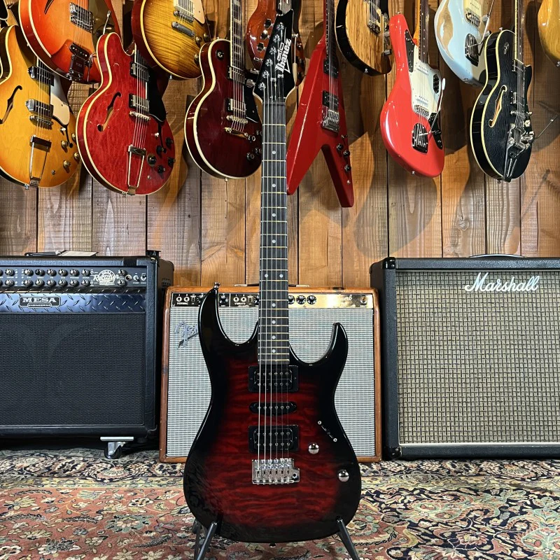 Ibanez GRX70QA-TRB Gio RX Series - Transparent Red Burst - Image 2
