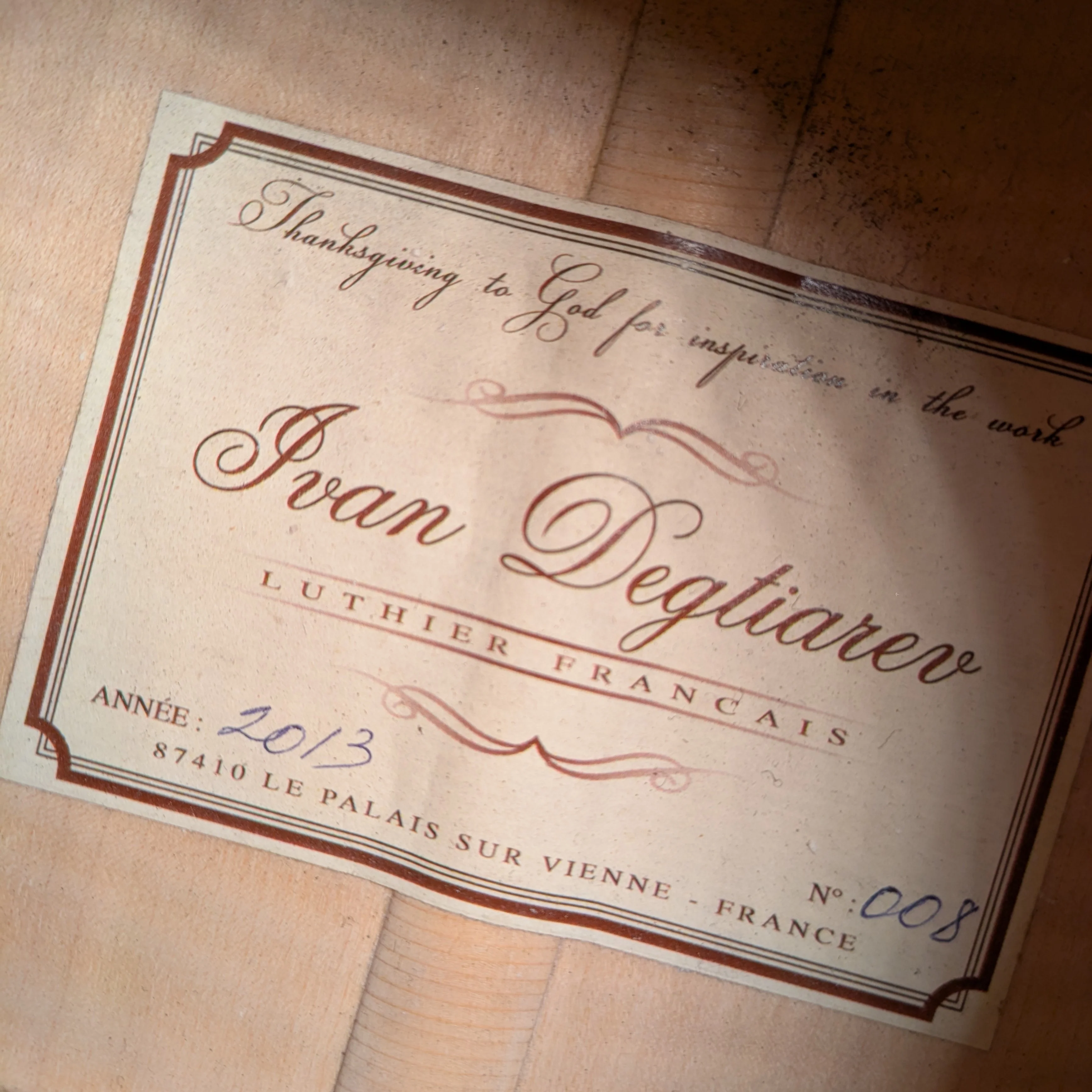 Ivan DEGTIAREV N008 2013 Classical Guitar - Image 7
