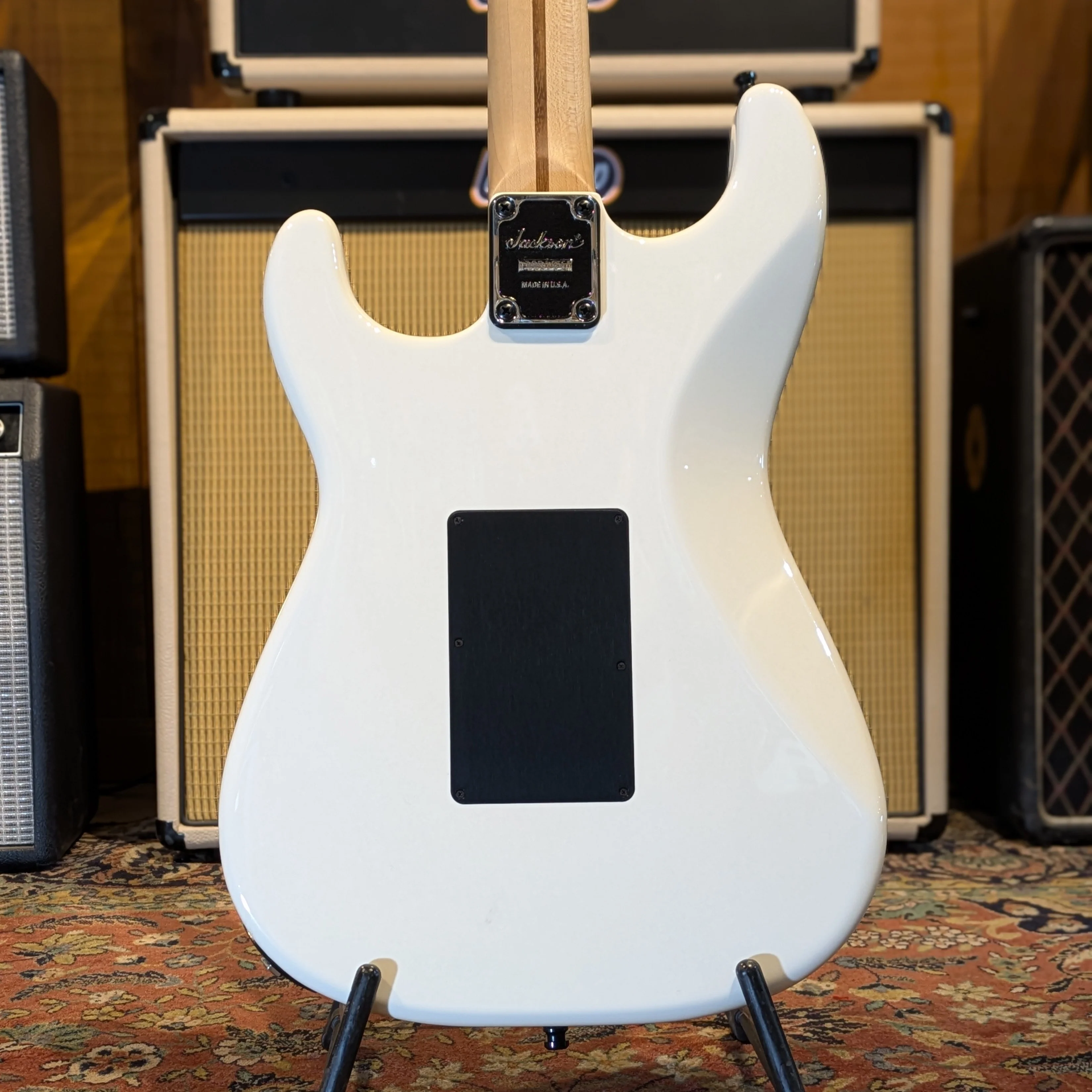 Jackson USA Select Series Adrian Smith Signature San Dimas Dinky DK with Maple Fretboard 2009 - 2020 - Snow White - Image 2