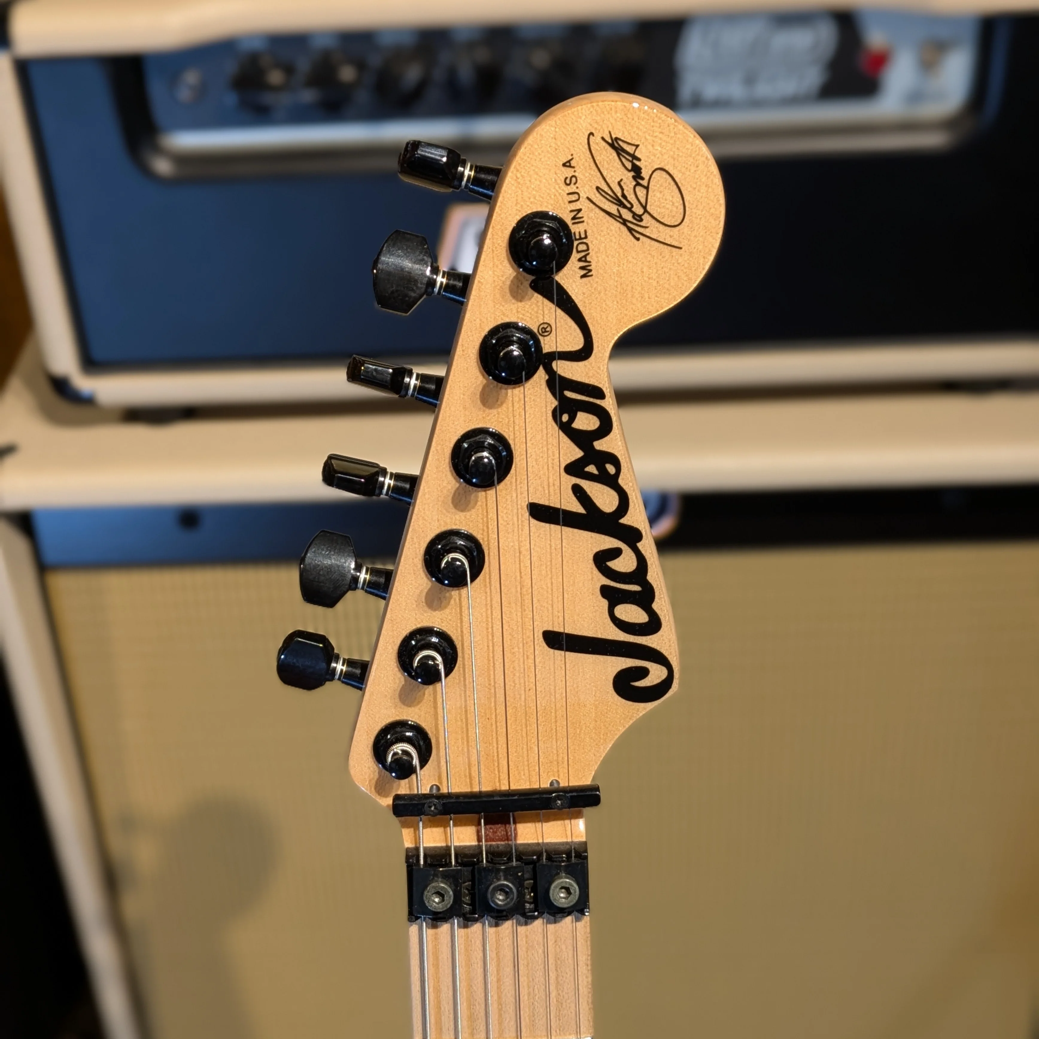 Jackson USA Select Series Adrian Smith Signature San Dimas Dinky DK with Maple Fretboard 2009 - 2020 - Snow White - Image 5