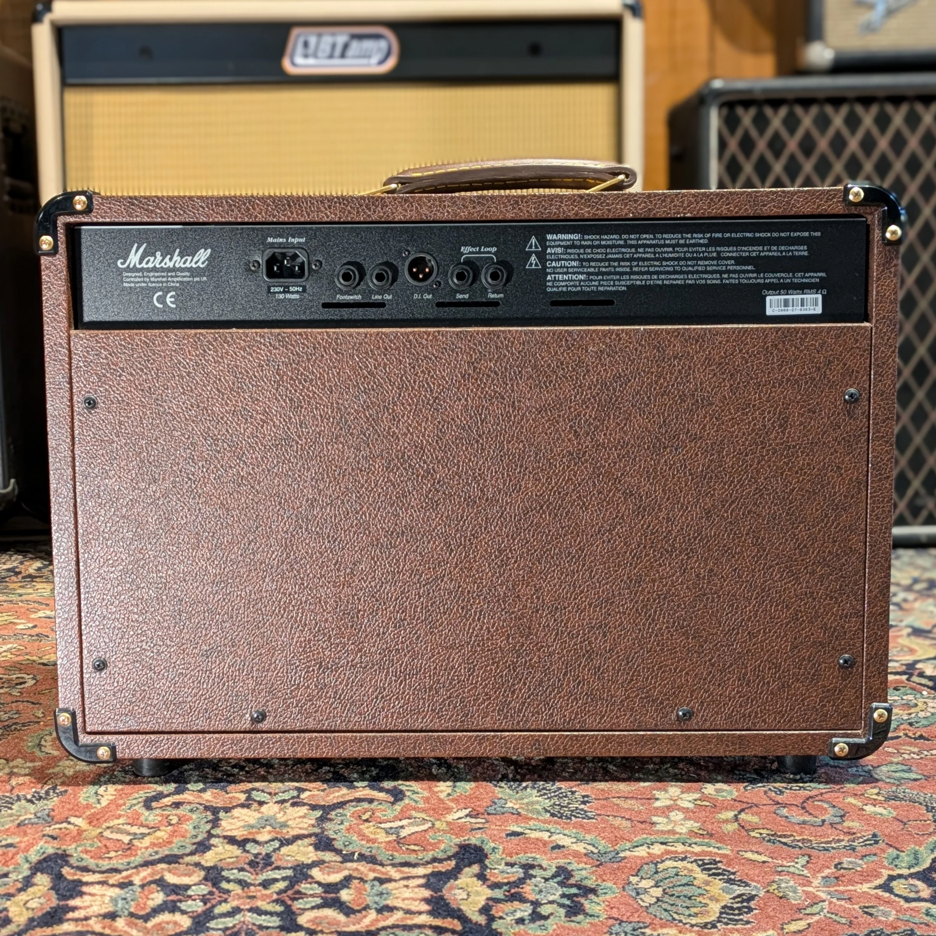 Marshall Acoustic Soloist AS50R 2-Channel 50-Watt 2x8" Acoustic Guitar Combo 2000s - Brown - Image 3
