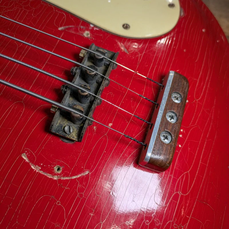 Mosrite Ventures Bass 1965 - Fiesta Red - Image 11