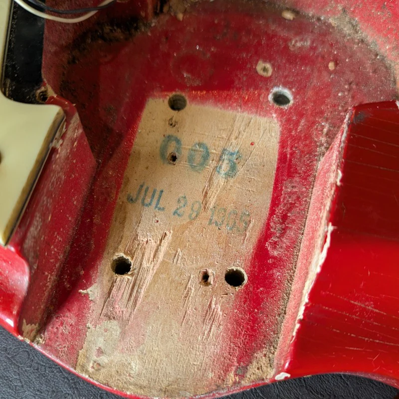 Mosrite Ventures Bass 1965 - Fiesta Red - Image 18