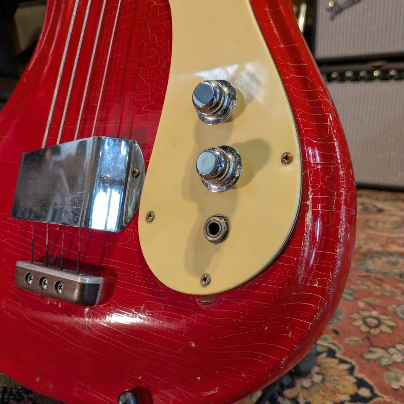 Mosrite Ventures Bass 1965 - Fiesta Red - Image 21