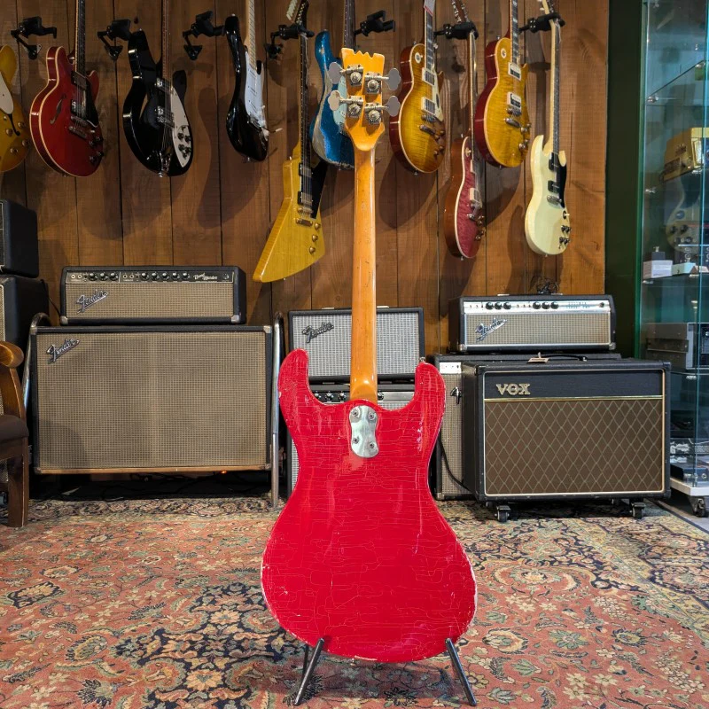 Mosrite Ventures Bass 1965 - Fiesta Red - Image 3
