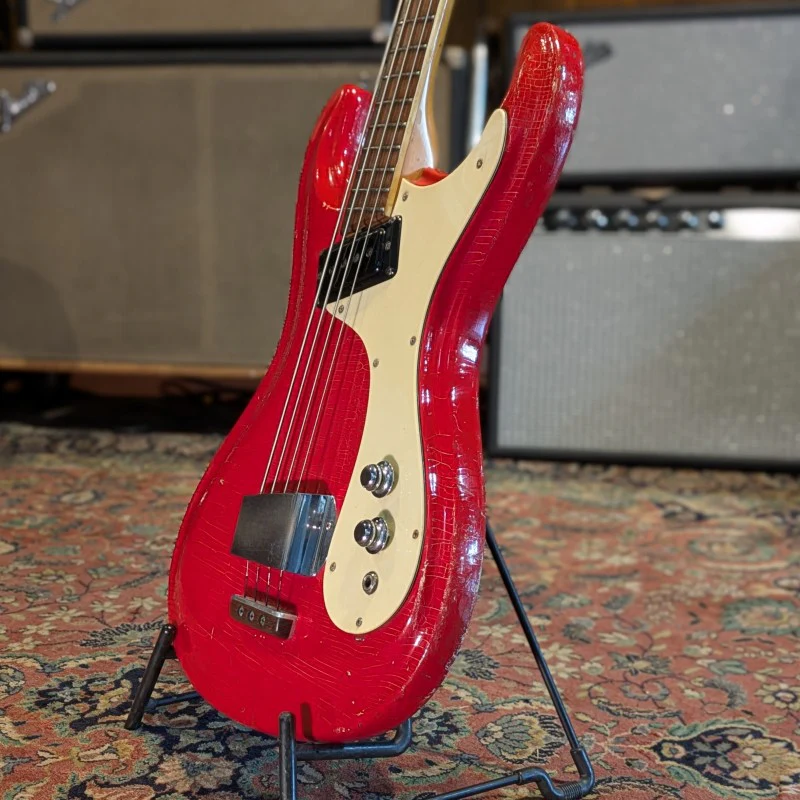 Mosrite Ventures Bass 1965 - Fiesta Red - Image 4