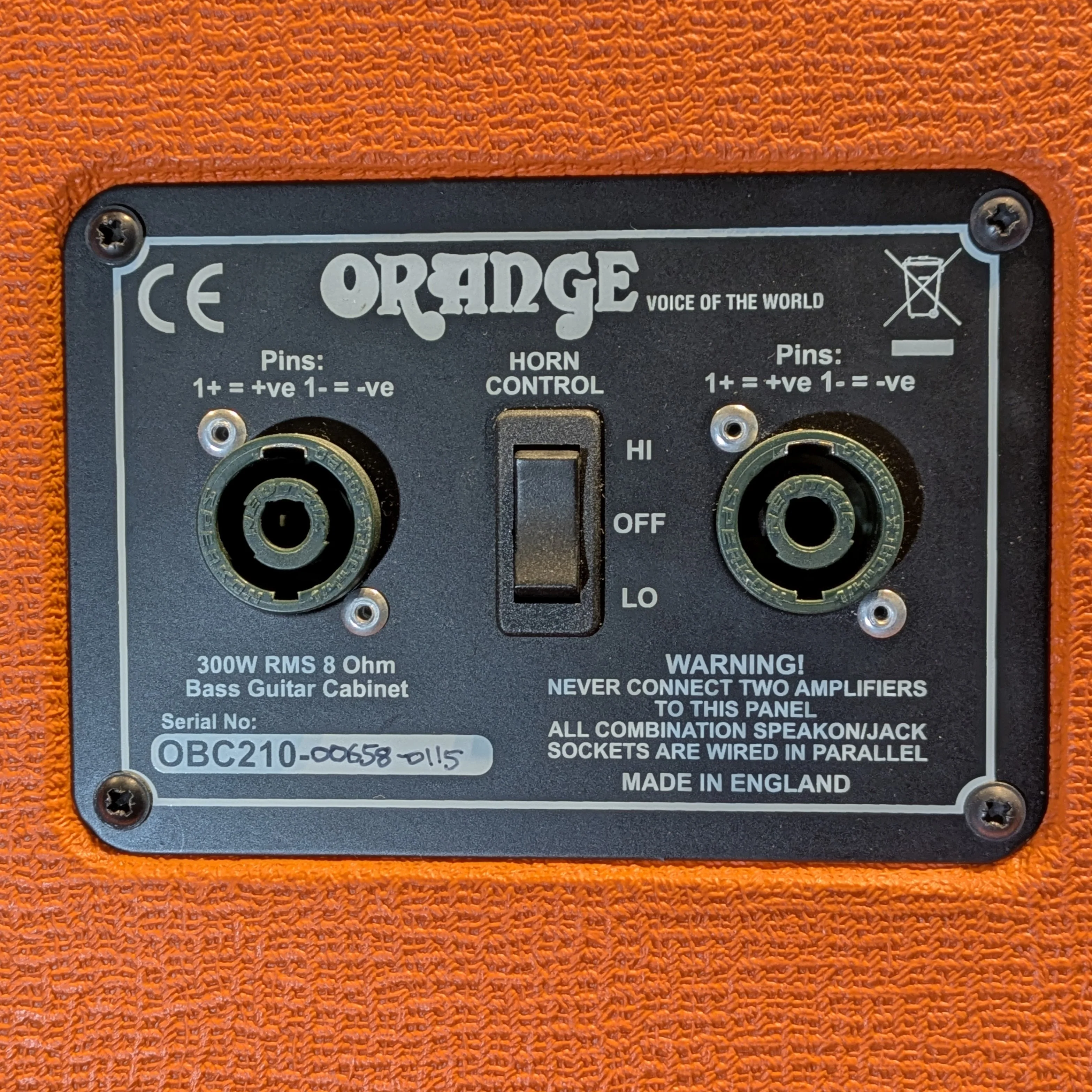 Orange OBC210 2x10 Bass Cabinet - Orange - Image 3