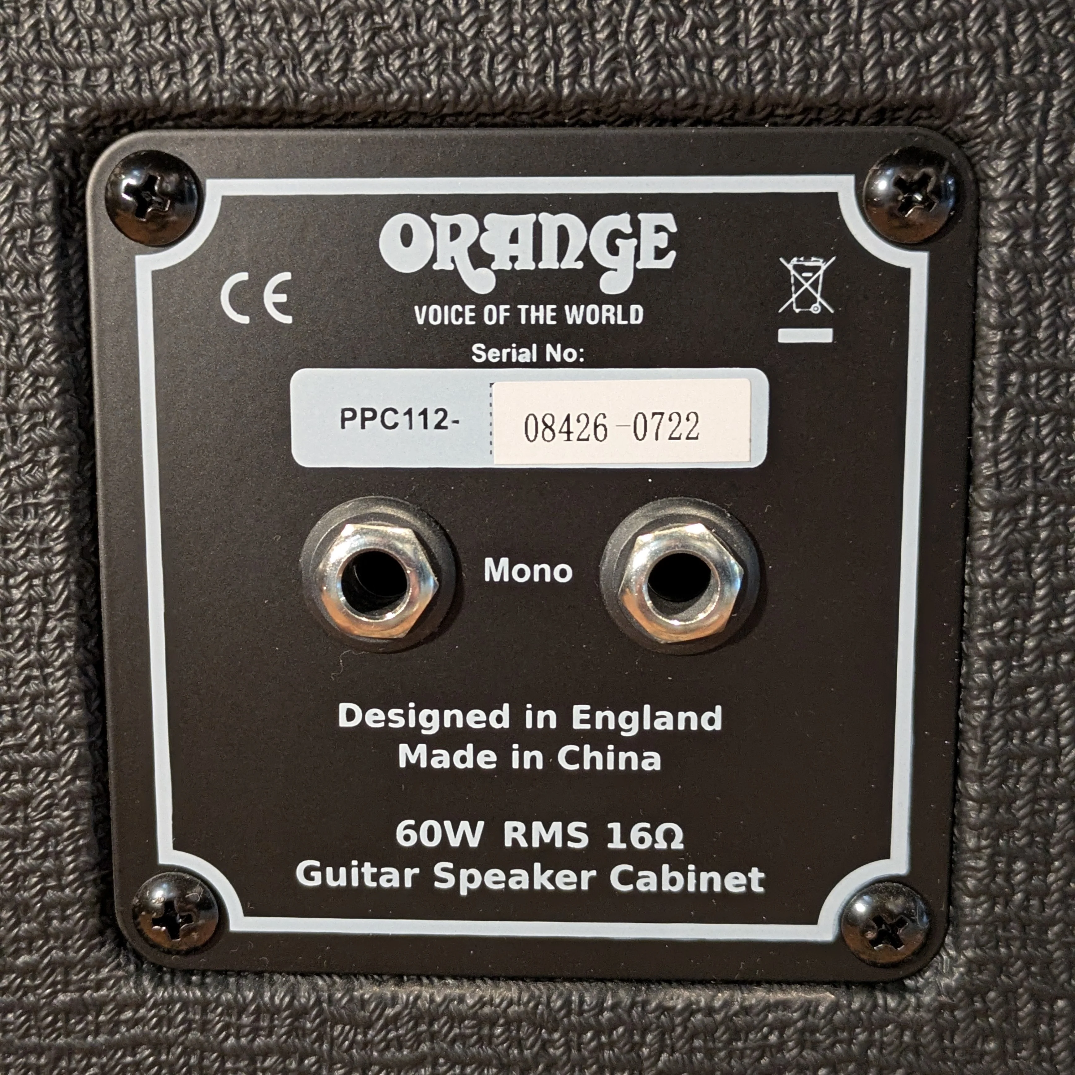 Orange PPC112 60-Watt 1x12" Guitar Cabinet Black - Image 3