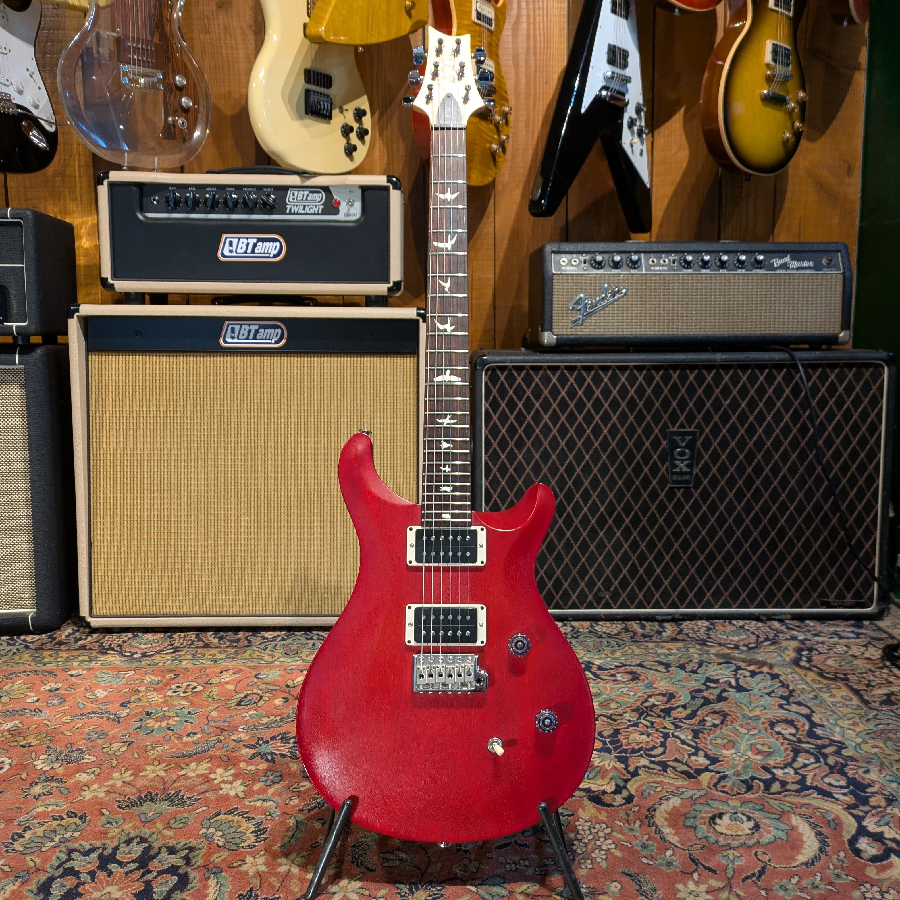 PRS CE 24 Standard Satin 2021 - Vintage Cherry - Image 3