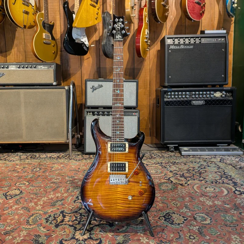 PRS SE Custom 24 - Black Gold Burst - Image 3