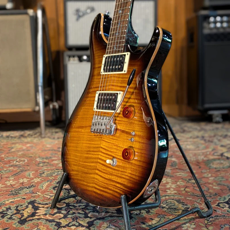 PRS SE Custom 24 - Black Gold Burst - Image 6
